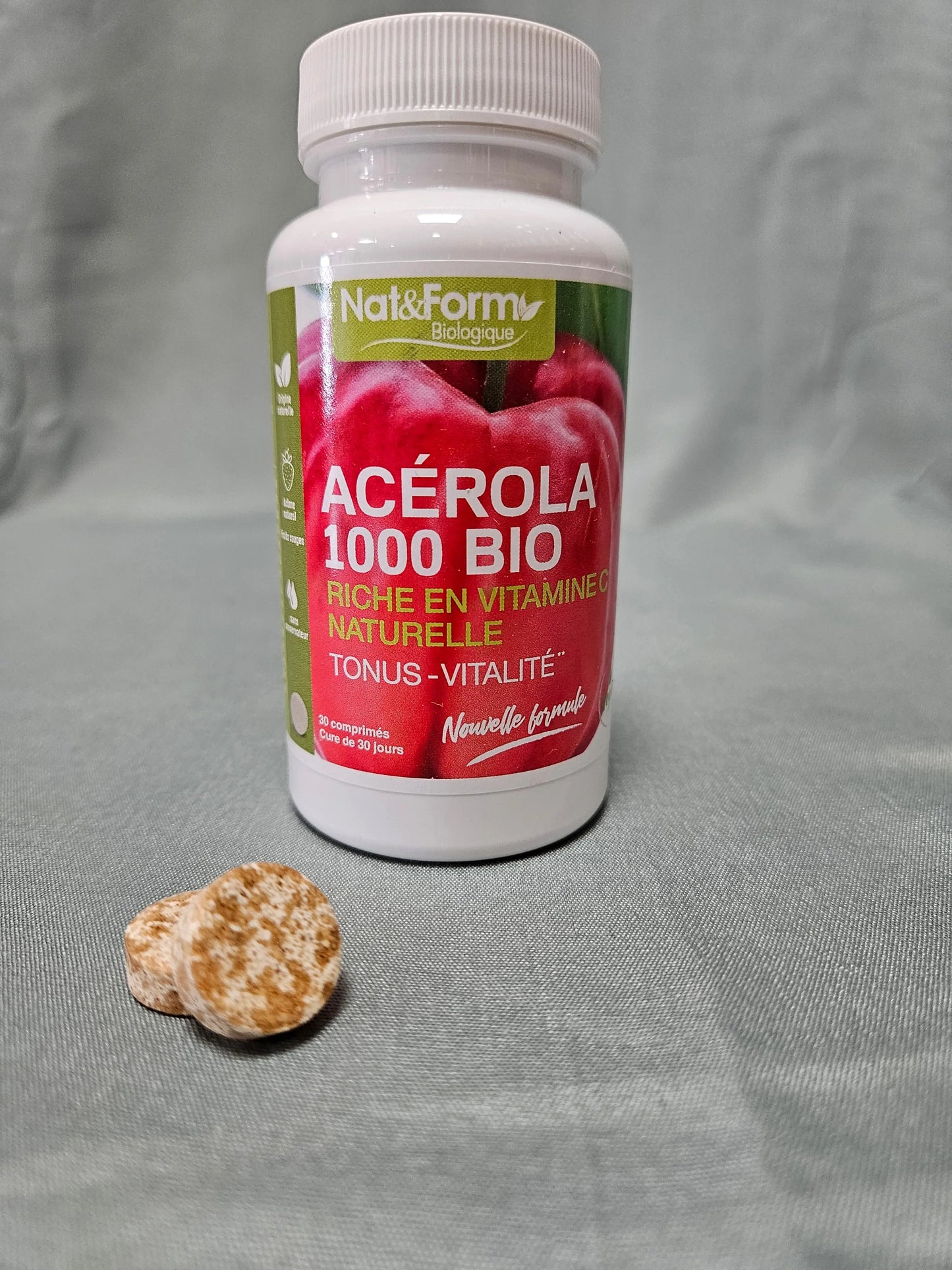 Acérola bio 30 comprimés nat et form Ma boutique