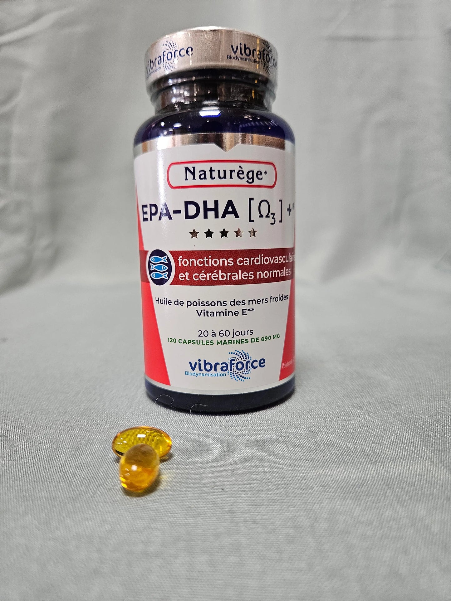 EPA DHA oméga 3 6 9 120 capsules naturége Ma boutique