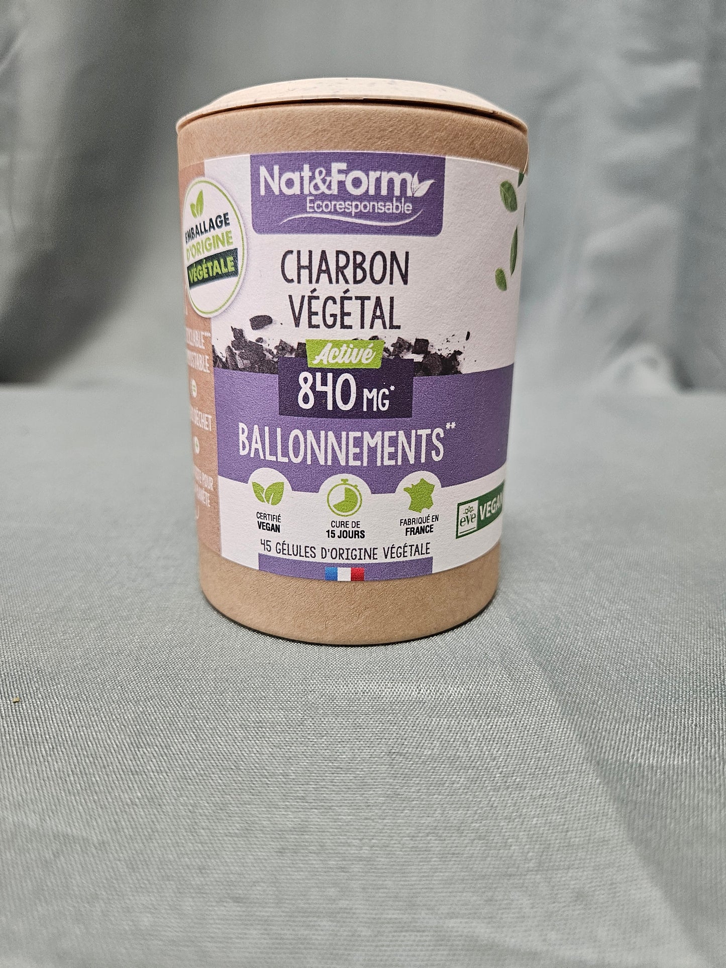 Charbon végétal 45 gélules nat et form