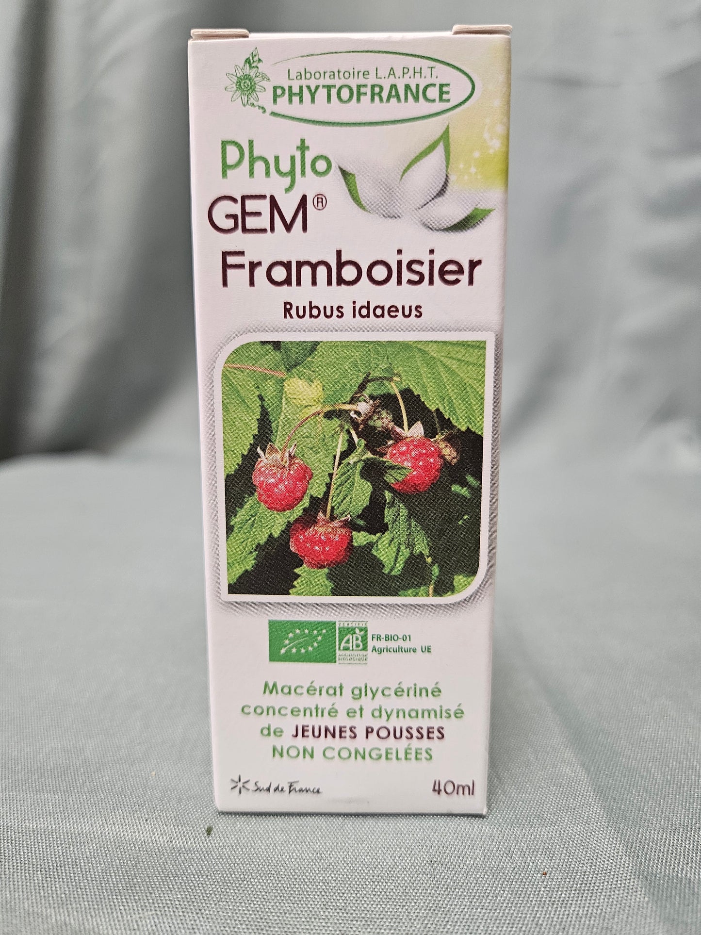 Phyto gem Macérât de bourgeons de Framboisier 40 ml phytofrance