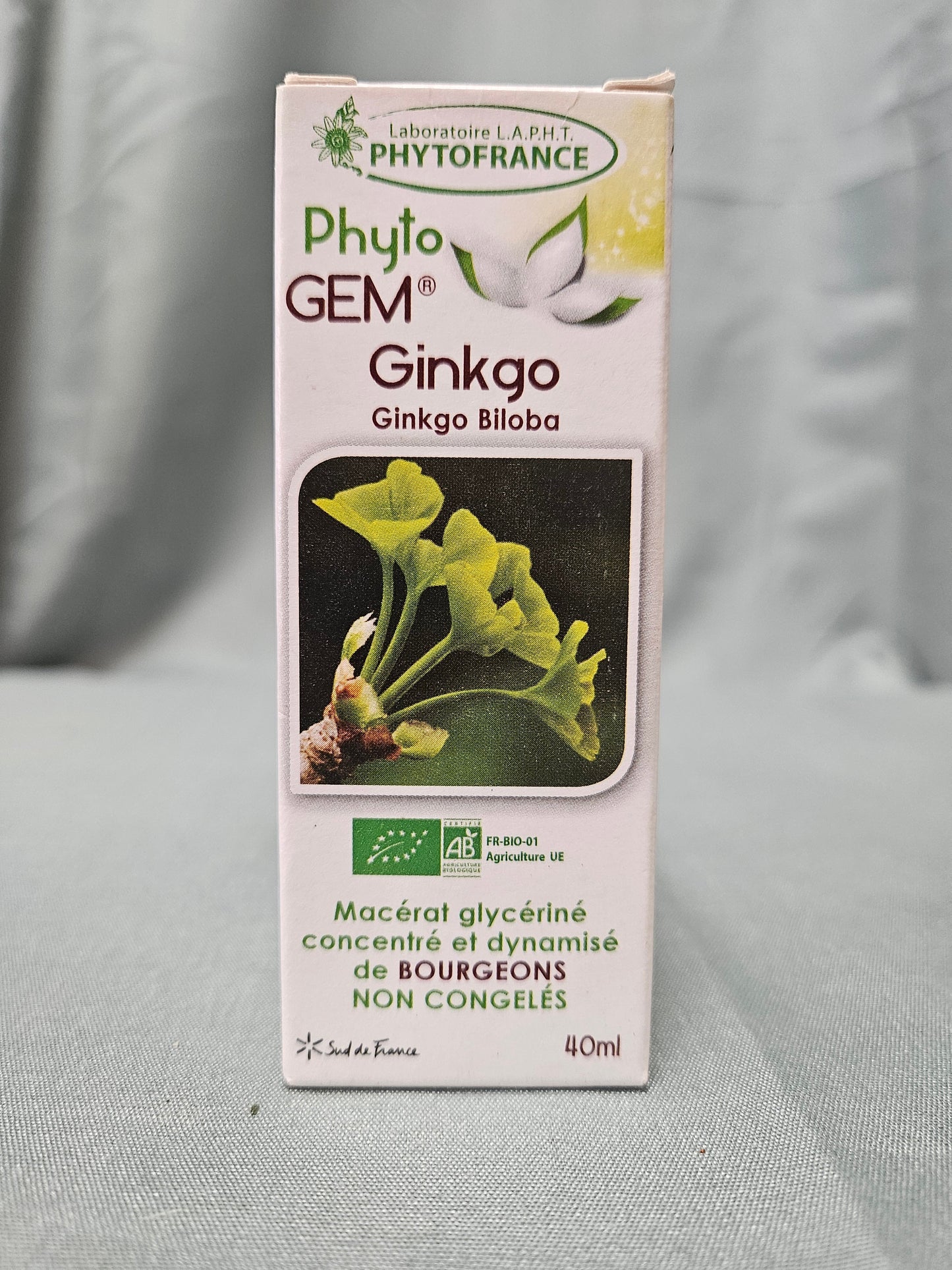 Phyto gem Macérât de bourgeons de Ginkgo 40 ml phytofrance Ma boutique