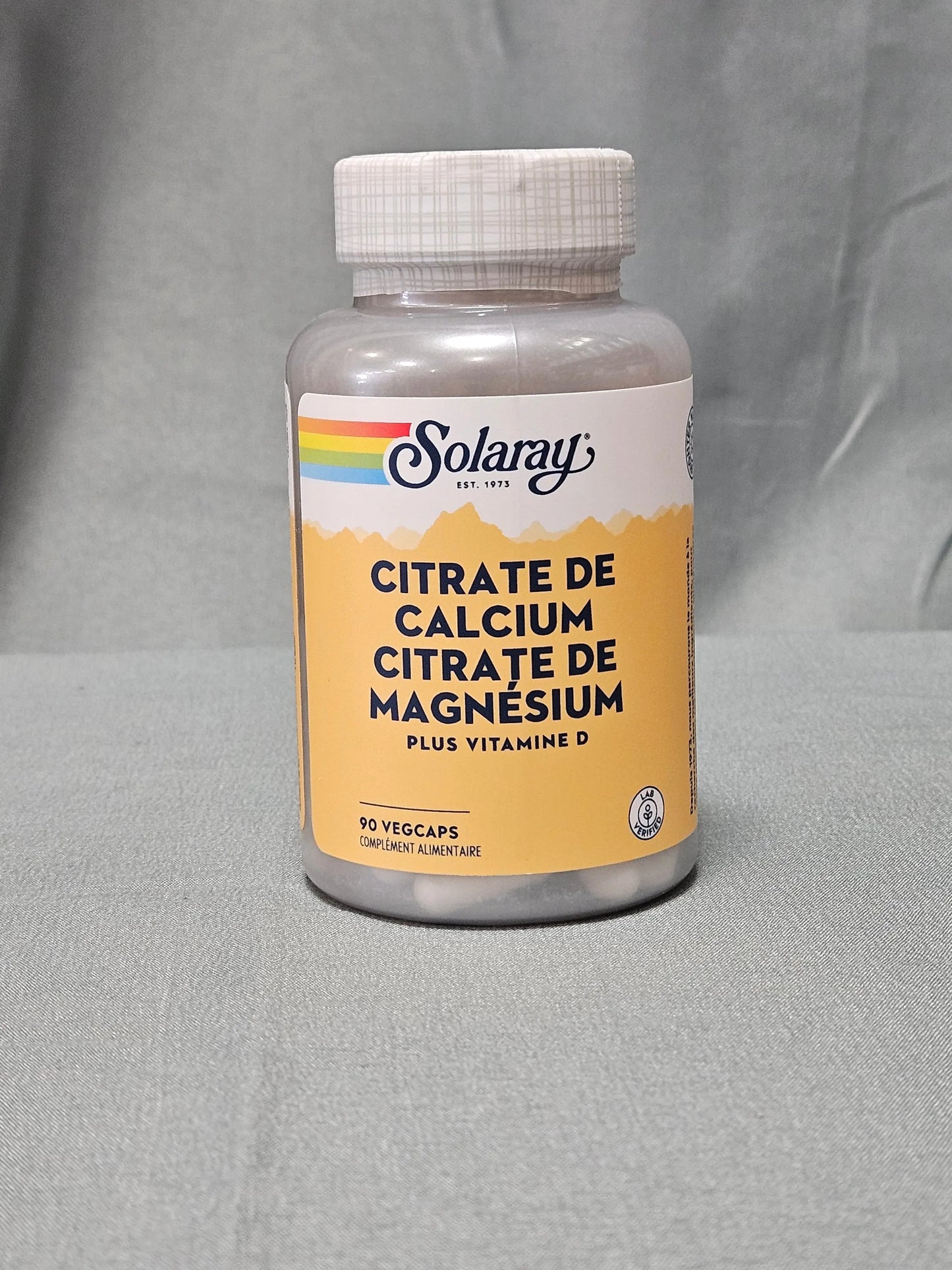 Calcium magnésium vit d3 90 comprimés solaray Ma boutique