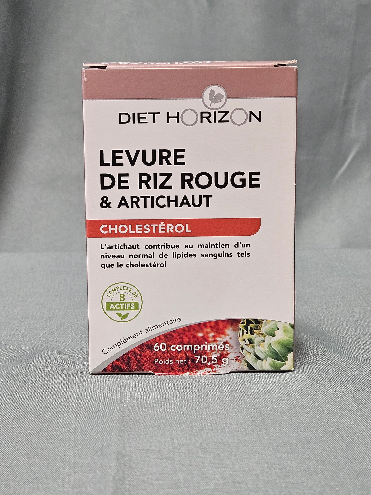 Levure de riz rouge et artichaut 60 comprimés diet horizon