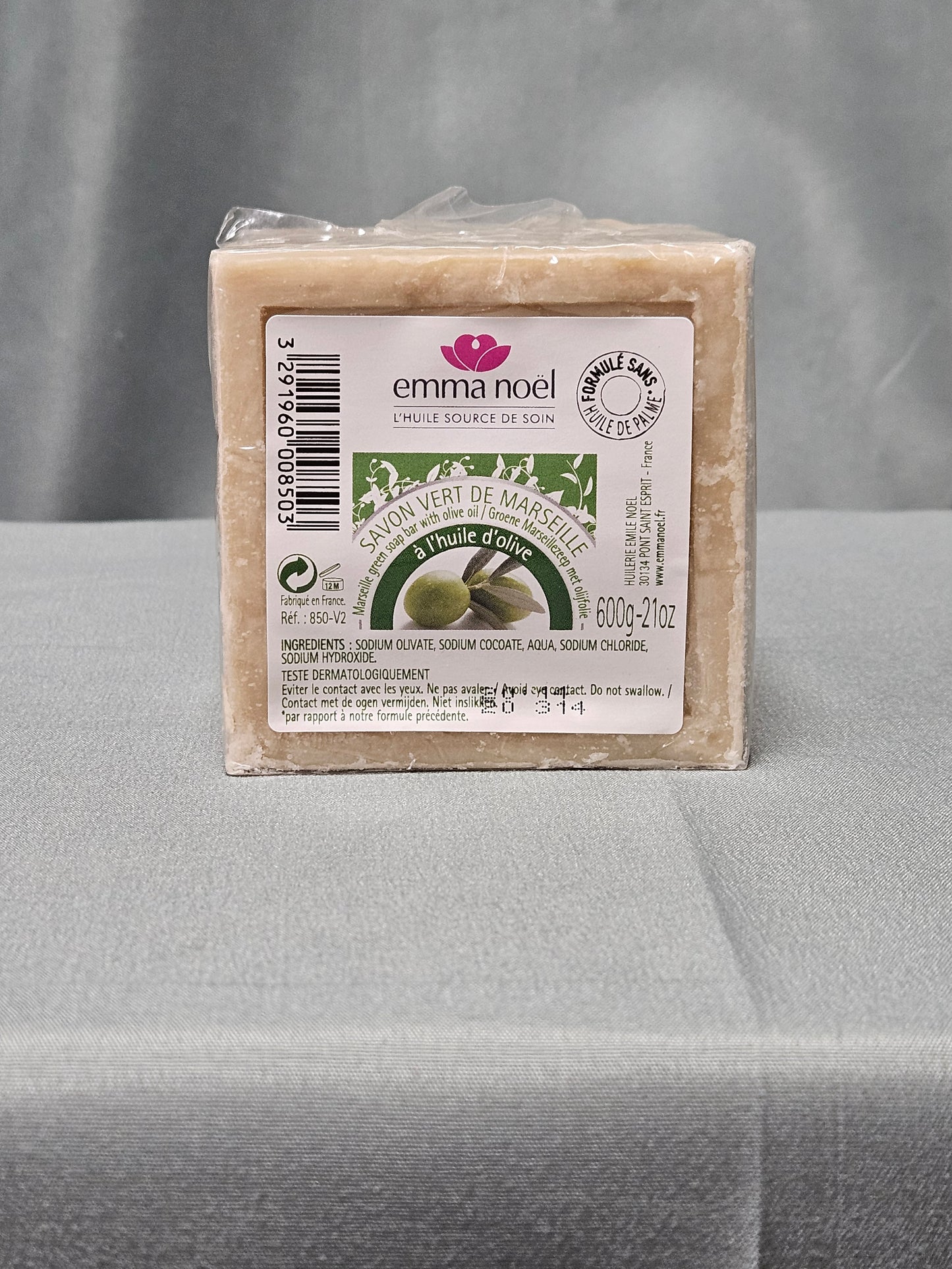 Savon de Marseille 600 grs Emma Noël