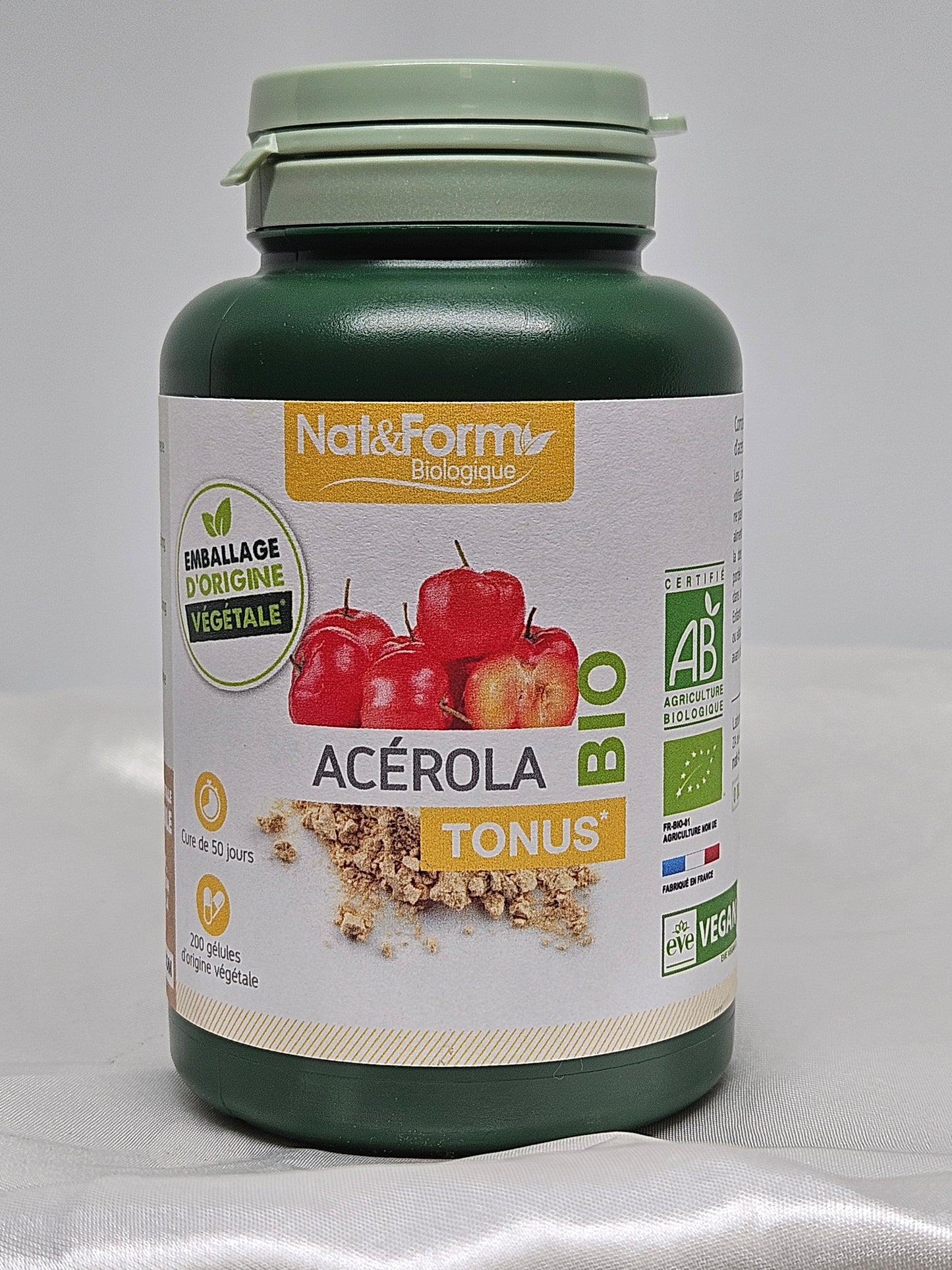Acérola 200 gélules bio nat et form