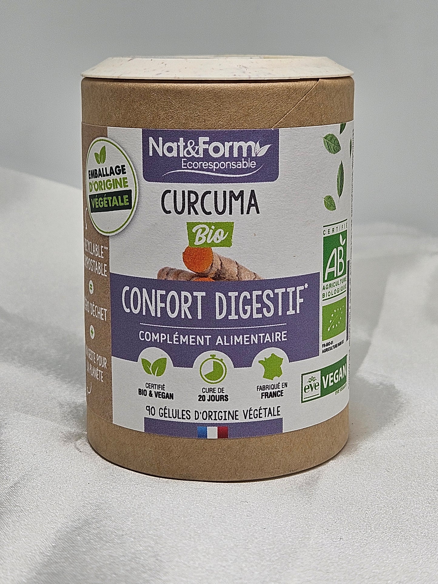 Curcuma bio 90 gélules nat et form