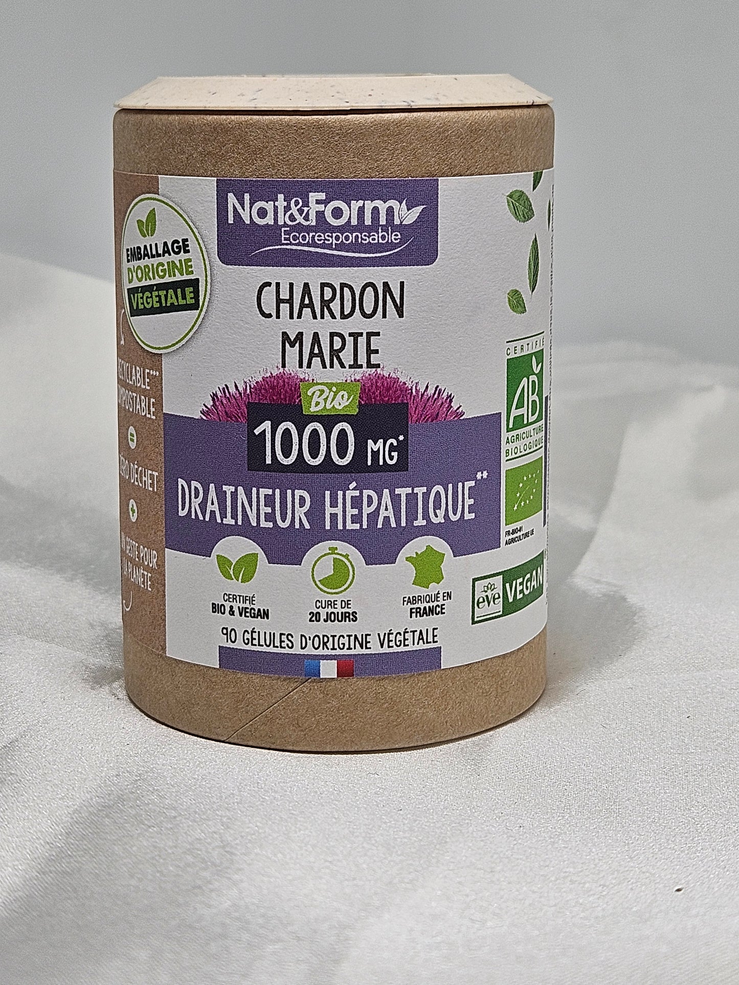 Chardon marie bio 90 gélules nat et form