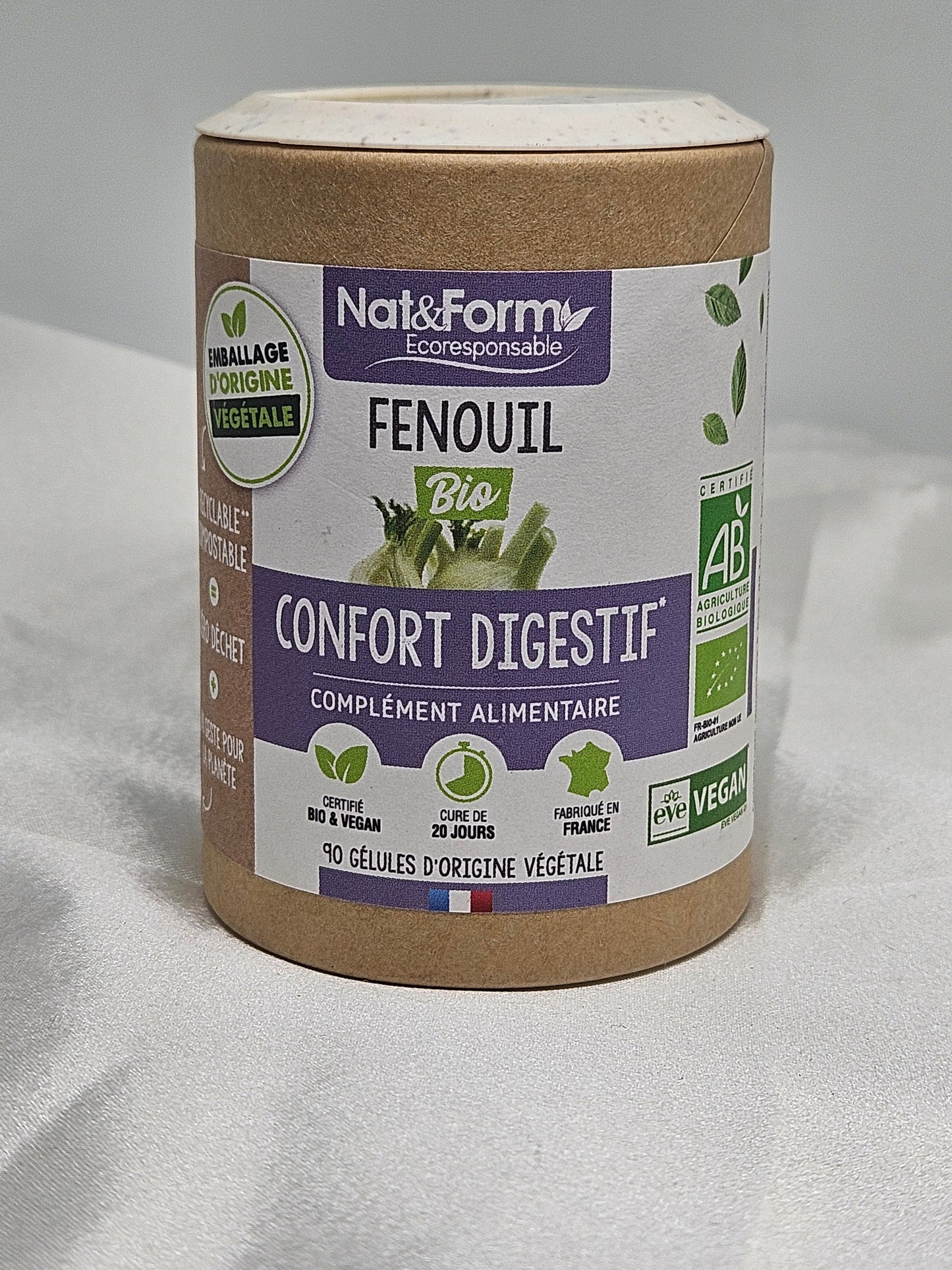 Fenouil bio 90 gélules nat et form La farigoule mille et une plante