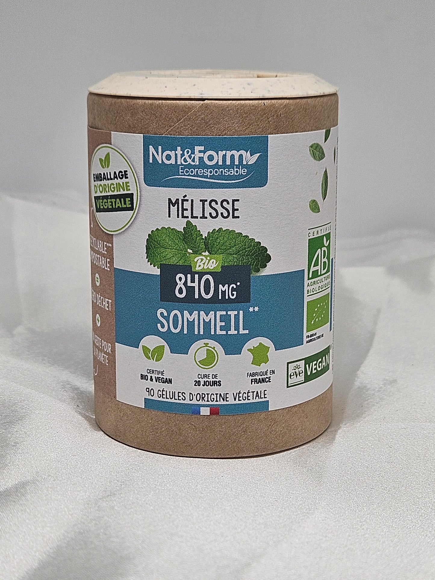Mélisse bio 90 gélules nat et form La farigoule mille et une plante
