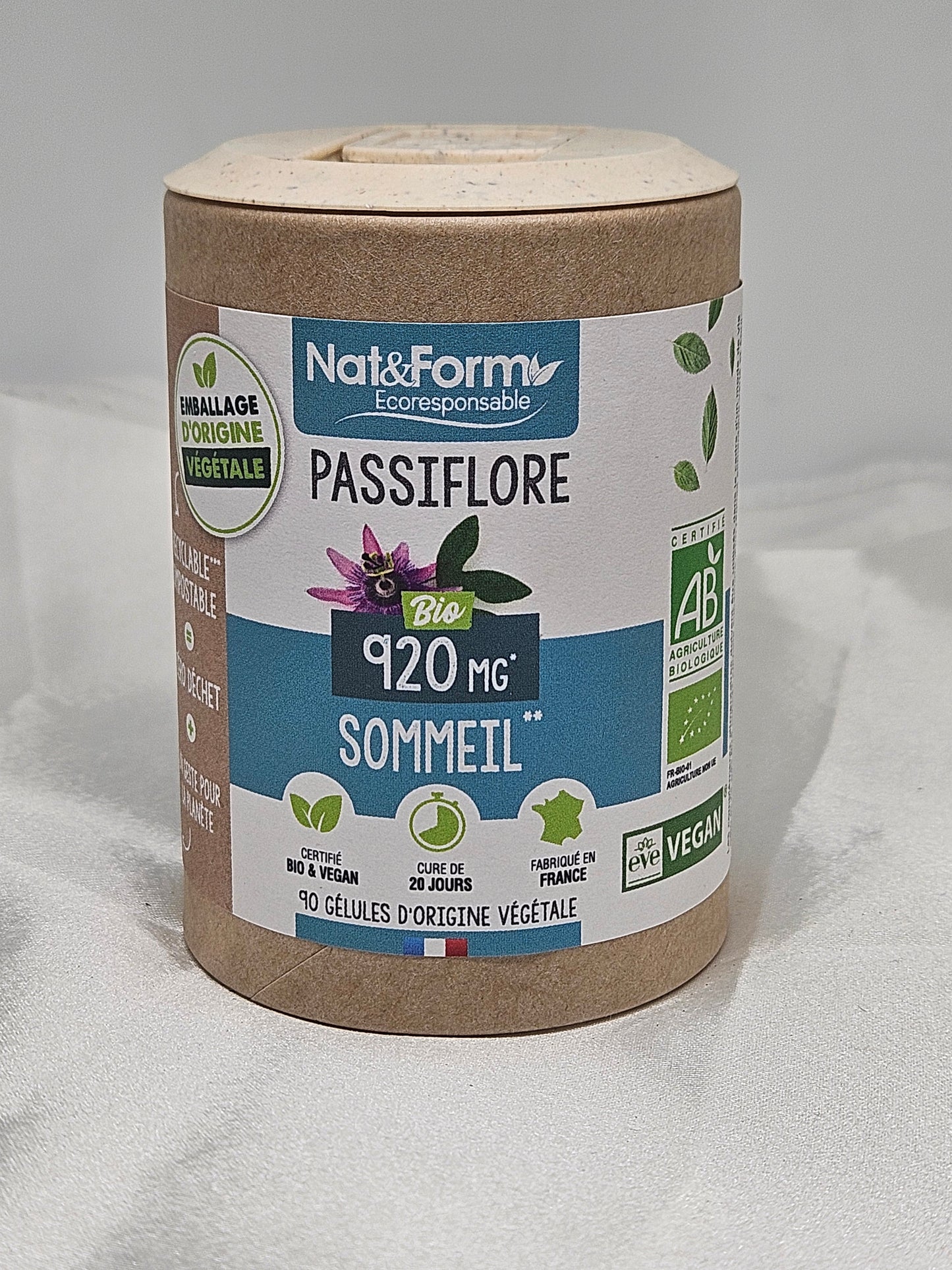 Passiflore bio 90 gélules nat et form La farigoule mille et une plante