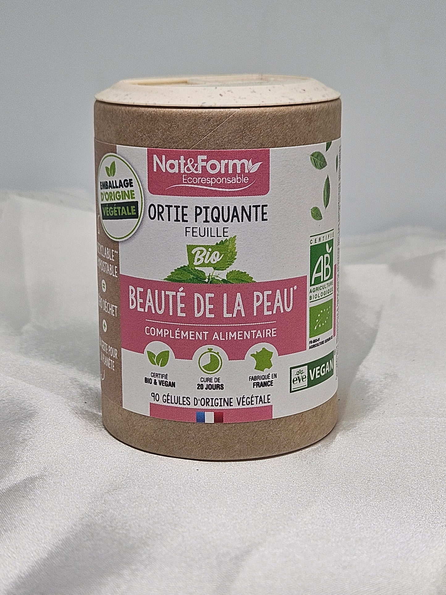 Ortie piquante feuille bio 90 gélules nat et form La farigoule mille et une plante