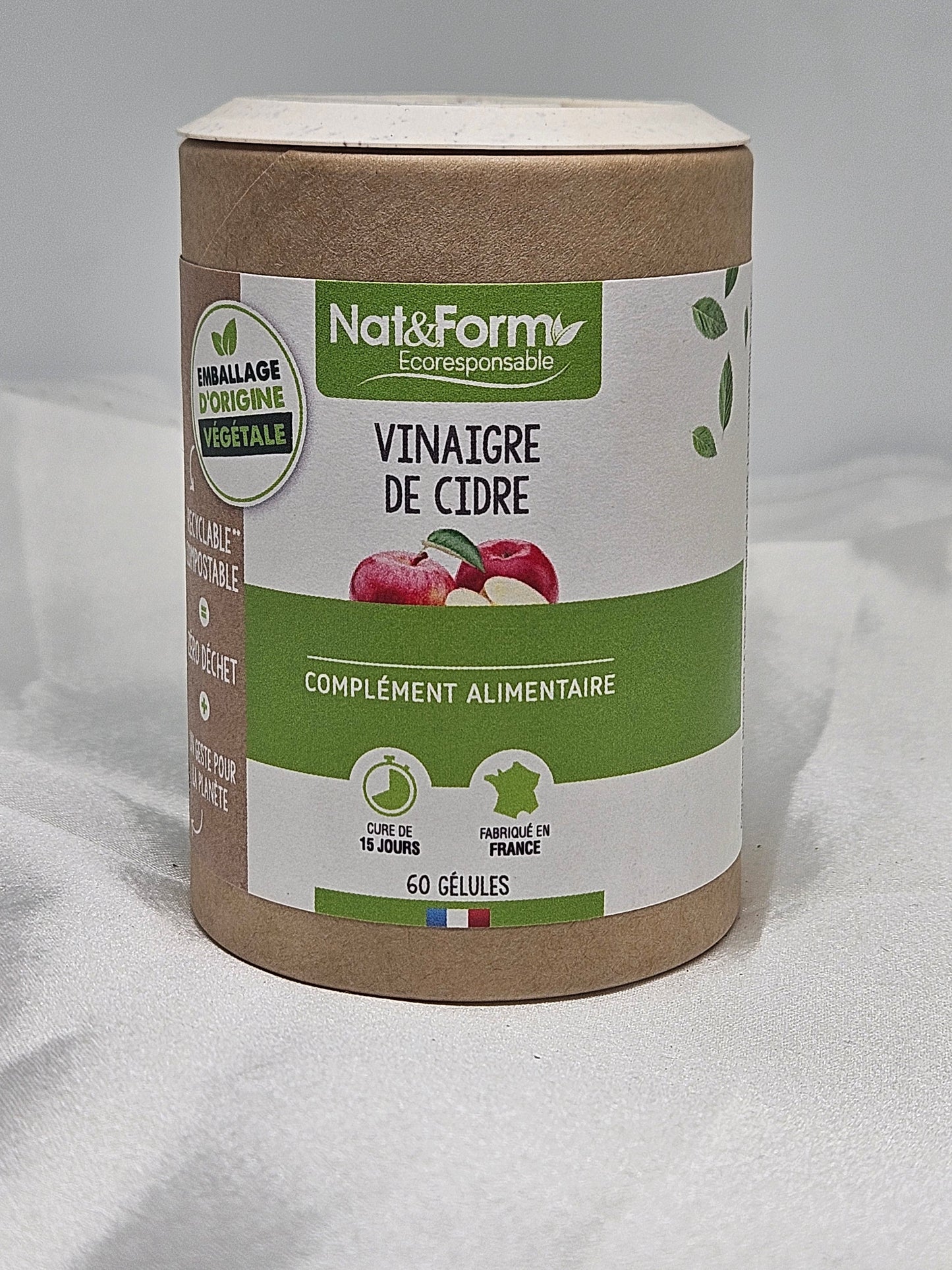 Vinaigre de cidre 60 gélules nat et form La farigoule mille et une plante