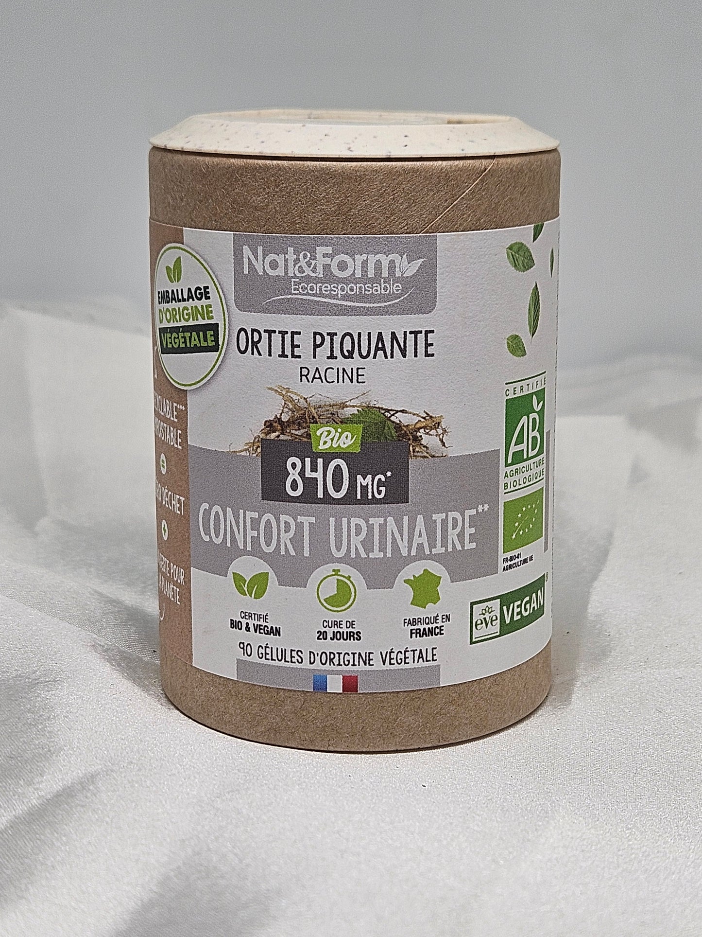 Ortie piquante racine bio 90 gélules nat et form La farigoule mille et une plante