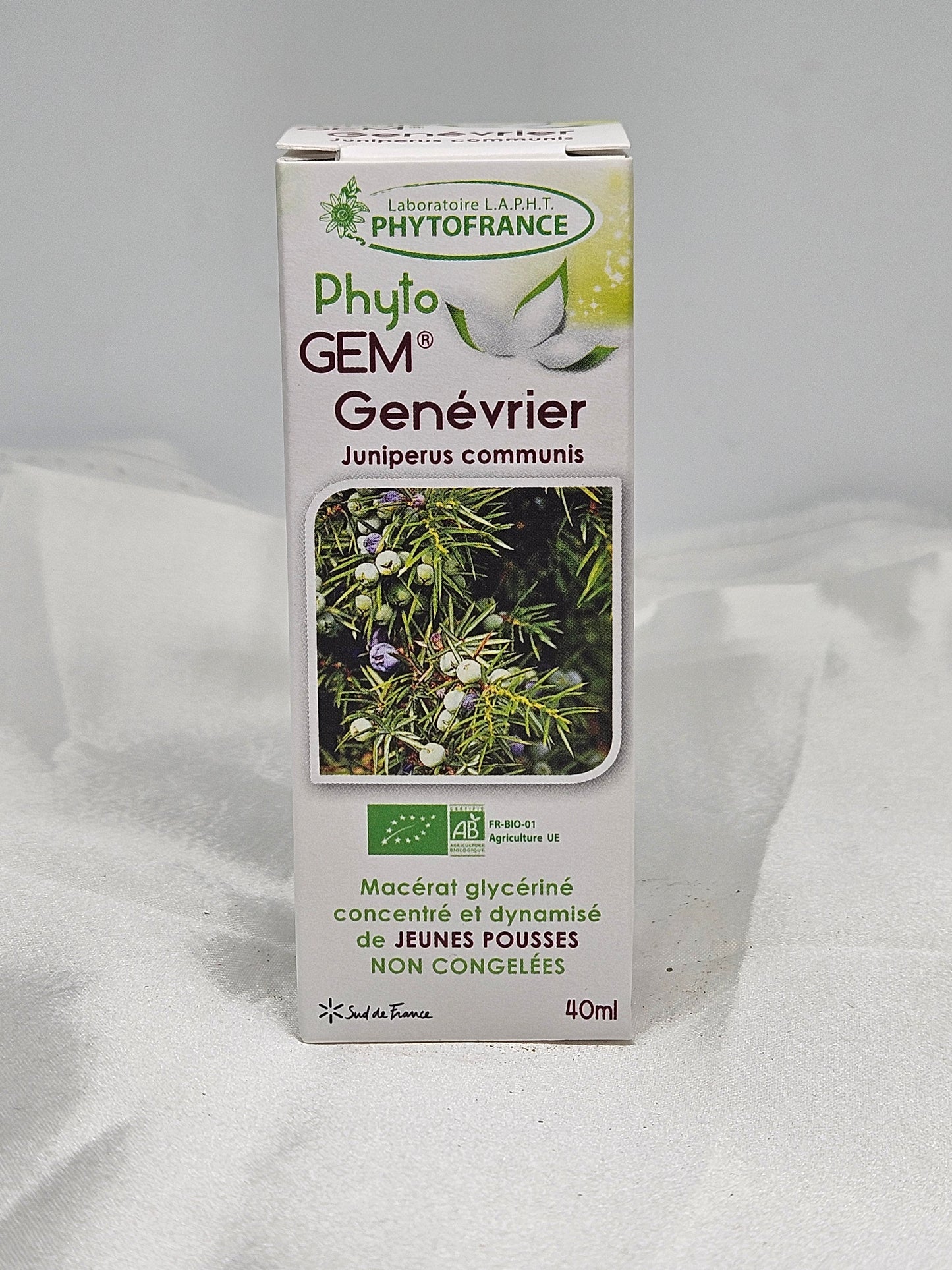 Phyto gem Macérât de bourgeons genévrier 40 ml phytofrance La farigoule mille et une plante