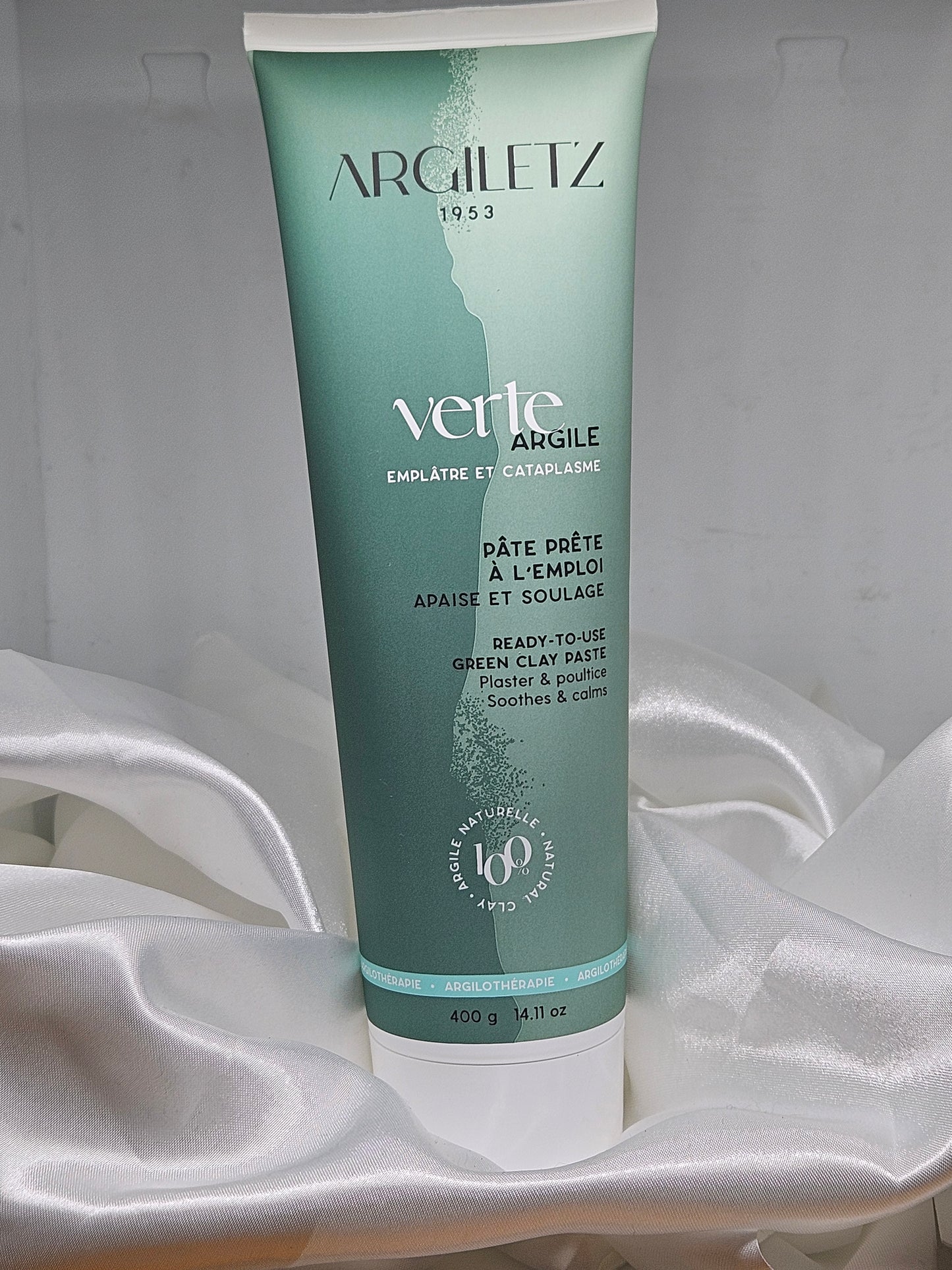 Argile verte tube 400 grs argiletz