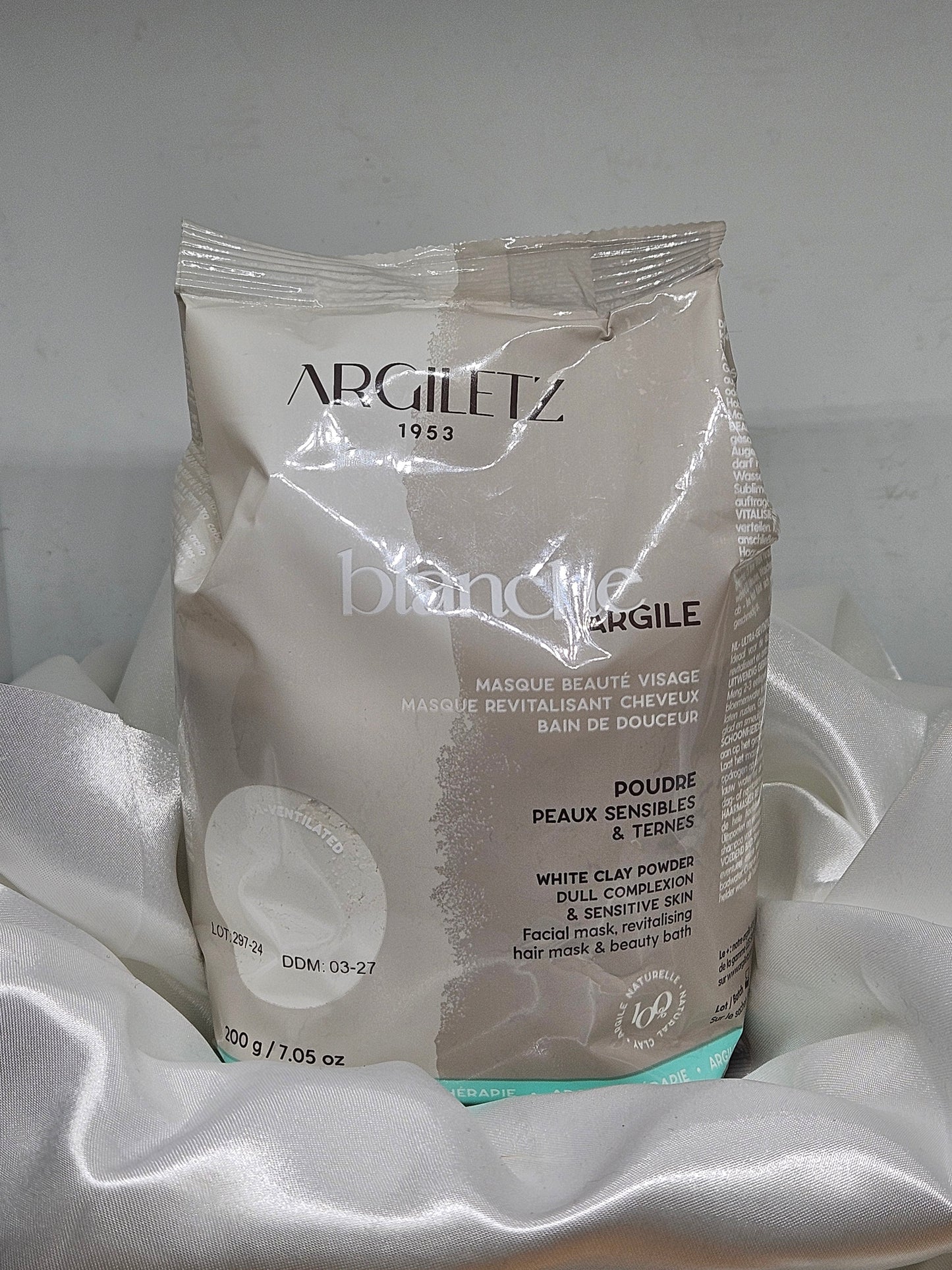 Argile blanche poudre 300 grs argiletz La farigoule mille et une plante