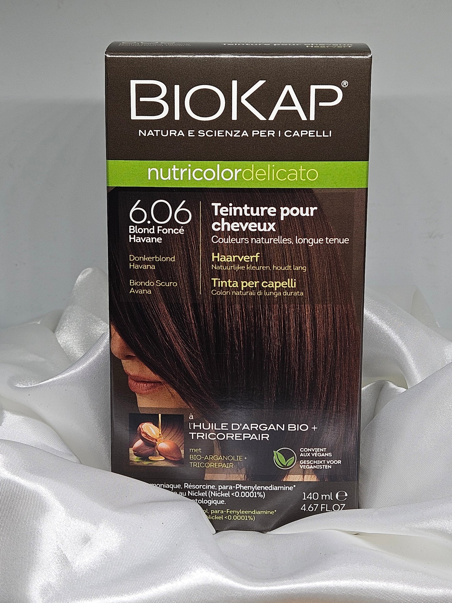 Coloration 6.06 blond foncé havana biokap La farigoule mille et une plante