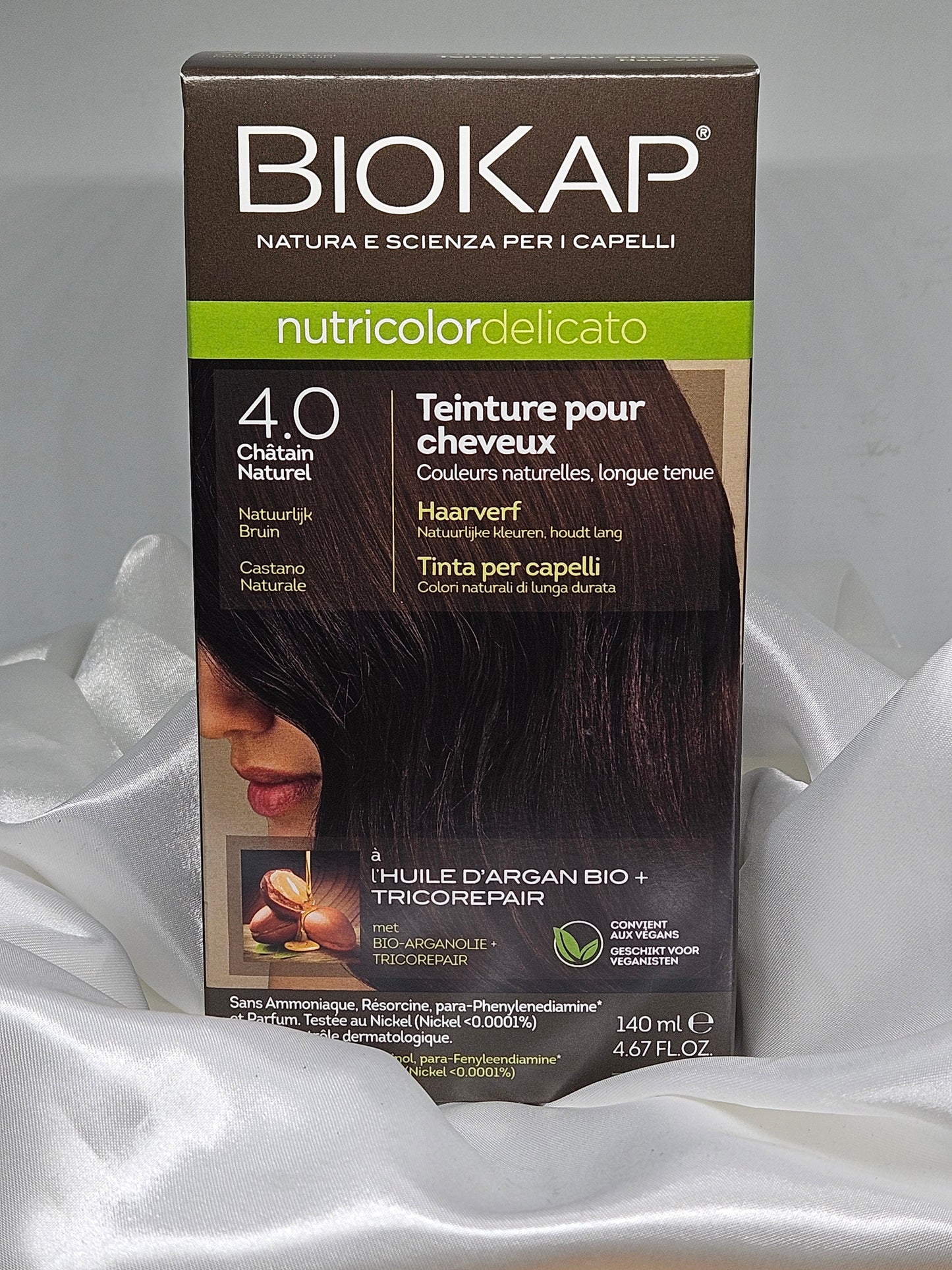 Coloration 4.0 chatain naturel biokap La farigoule mille et une plante