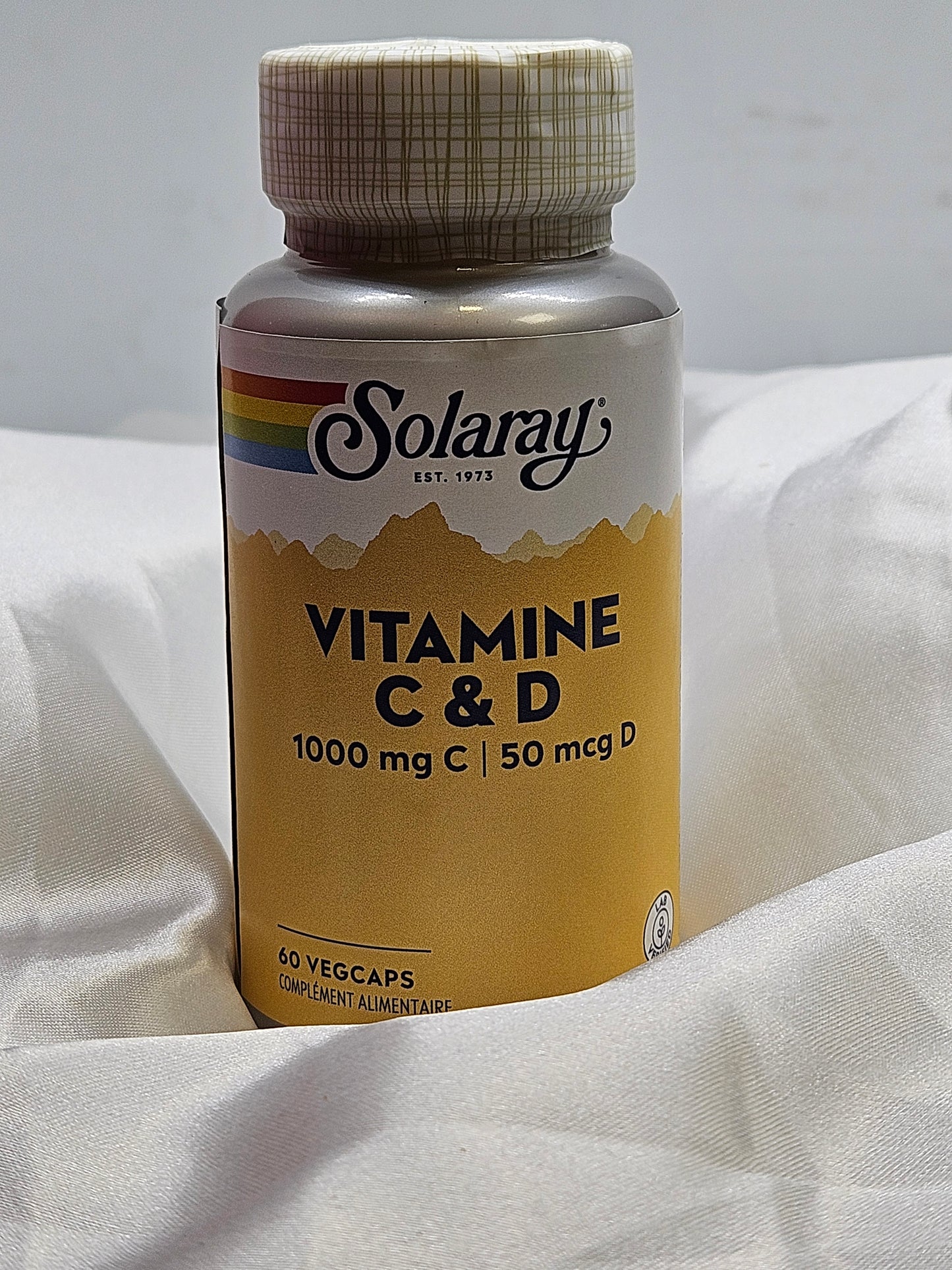 Vitamine C et D 60 gélules solaray
