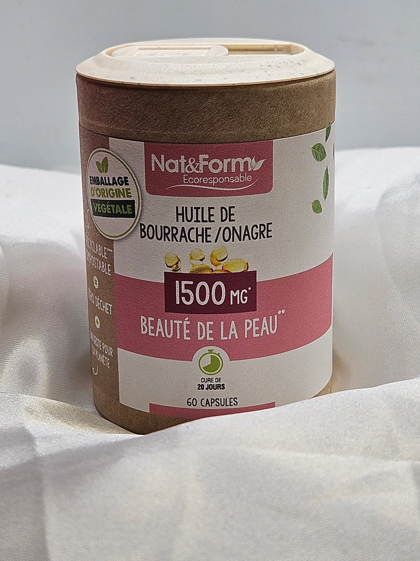 Huile bourrache onagre 60 gélules nat et form La farigoule mille et une plante