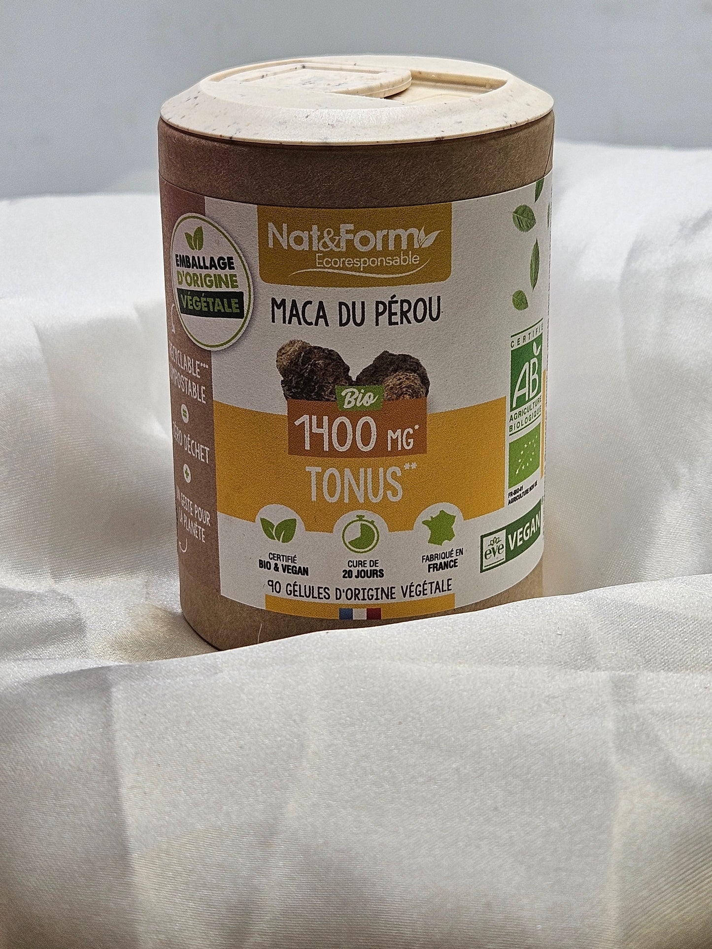 Maca du pérou 90 gélules Nat et form La farigoule mille et une plante