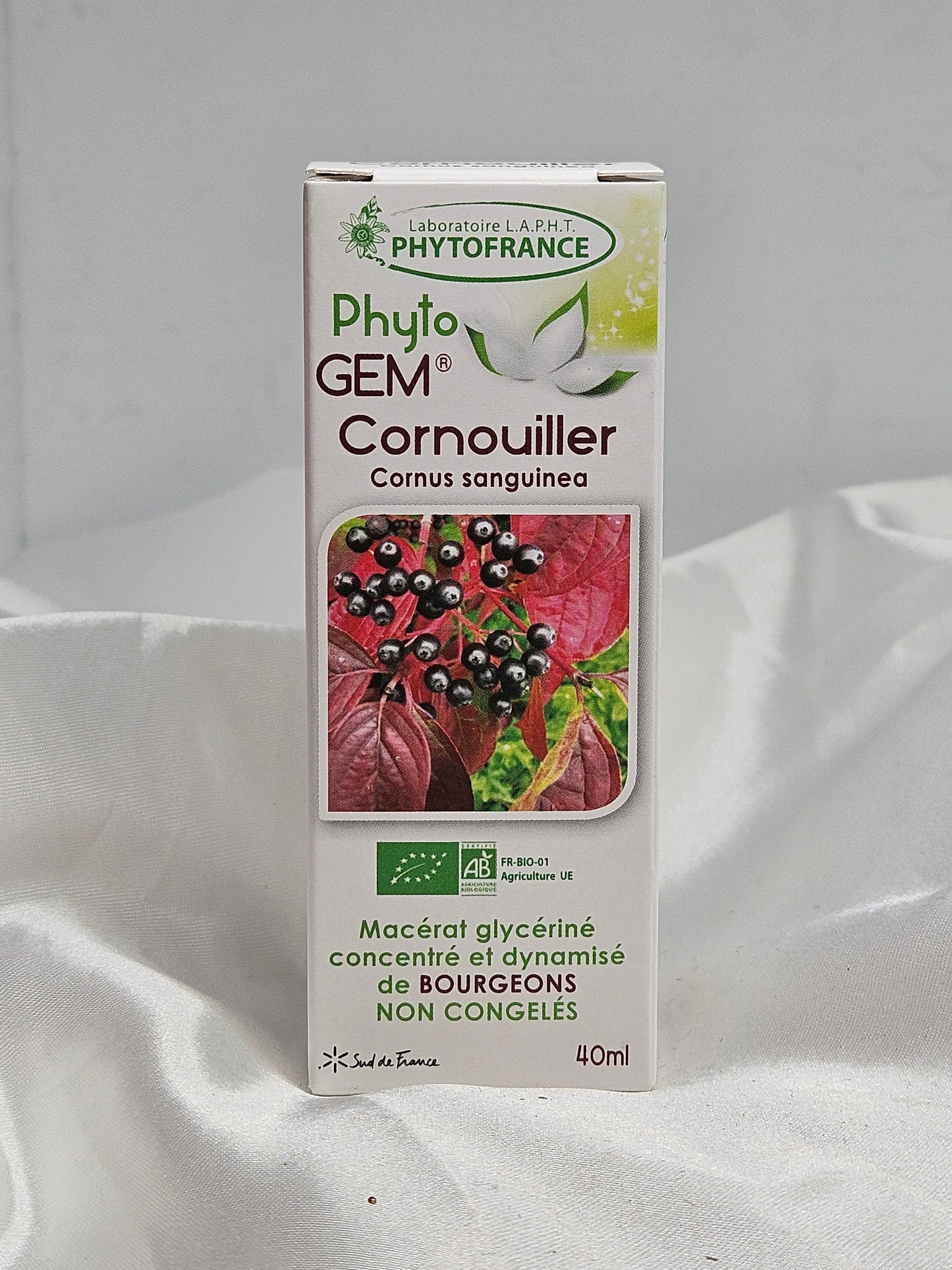 Phyto gem Macérât de bourgeons cornouillier 40 ml phytofrance La farigoule mille et une plante