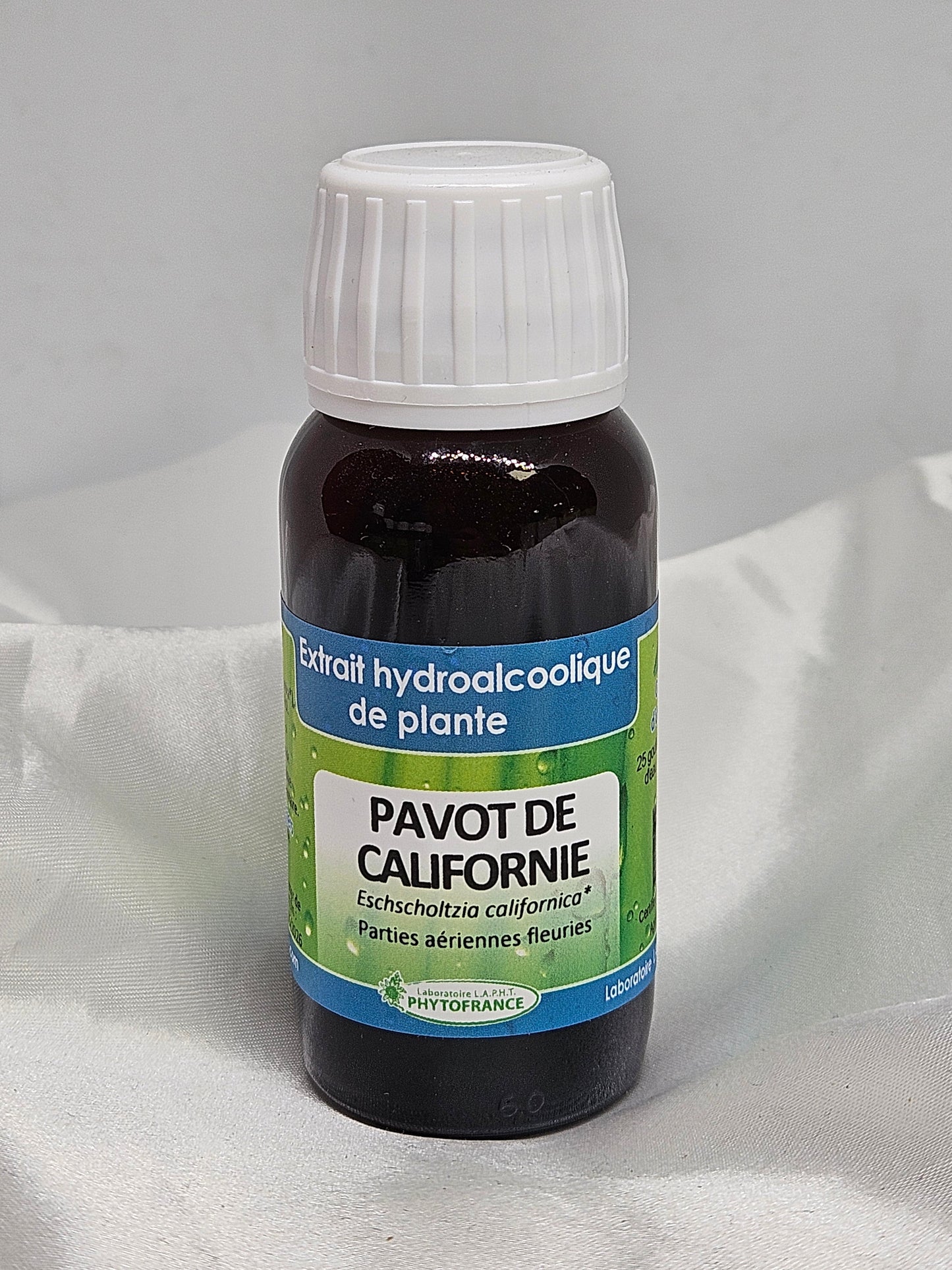 Extrait de plante fraiche pavot de californie 60 ml Phytofrance La farigoule mille et une plante