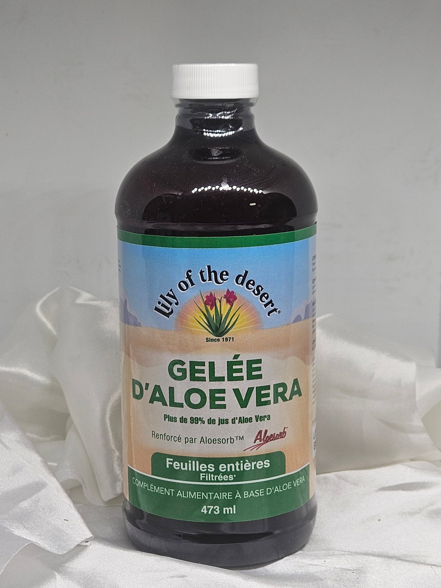 Gelée d'aloe vera 473 ml lily of the desert - La farigoule mille et une plante