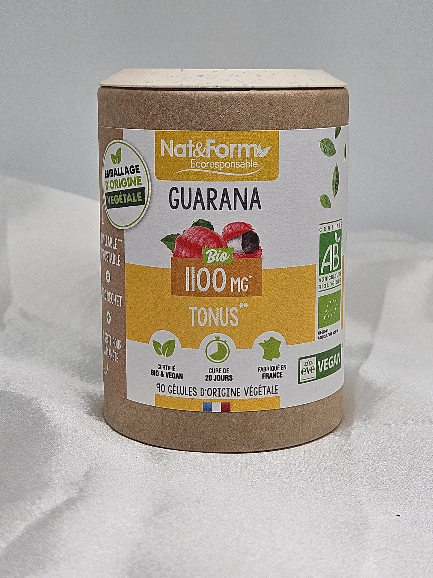 Guarana 90 gélules Nat et form - La farigoule mille et une plante