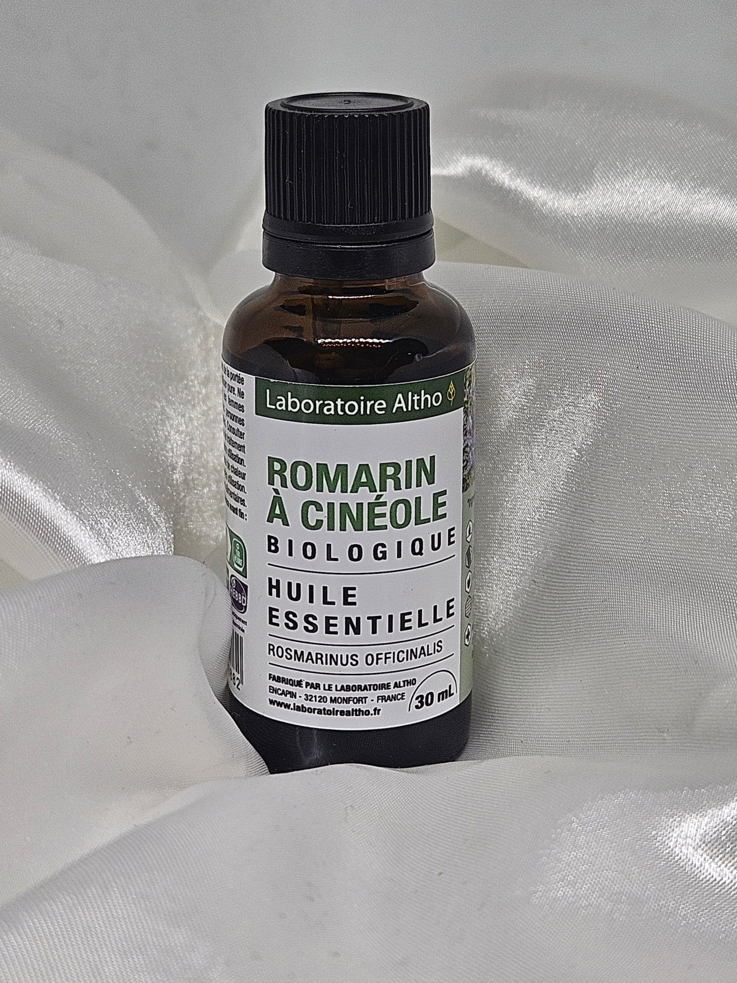 Huile essentielle romarin à cinéole 30 ml laboratoire altho - La farigoule mille et une plante