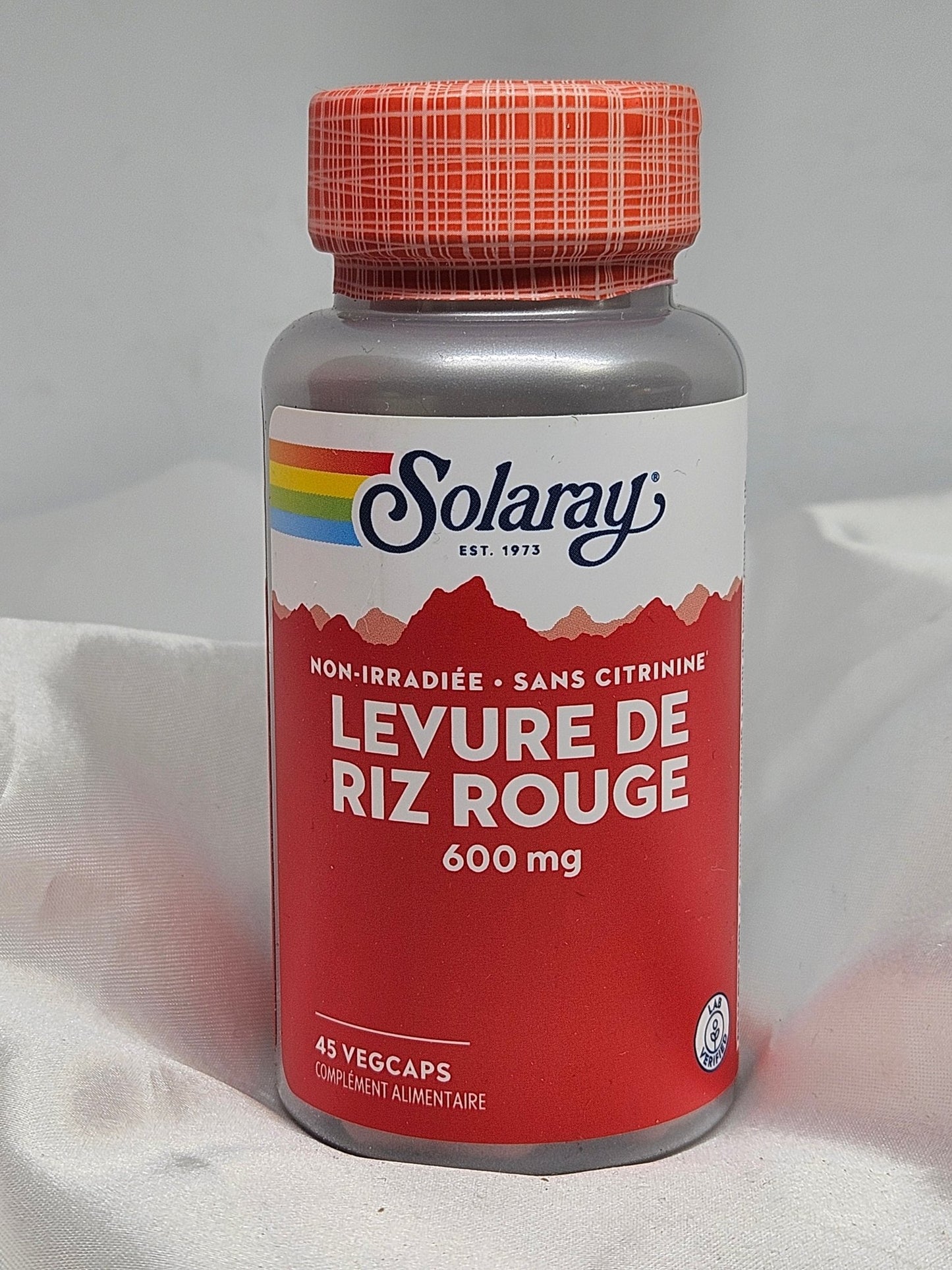 Levure de riz rouge 600 mg 45 gélules Solaray - La farigoule mille et une plante