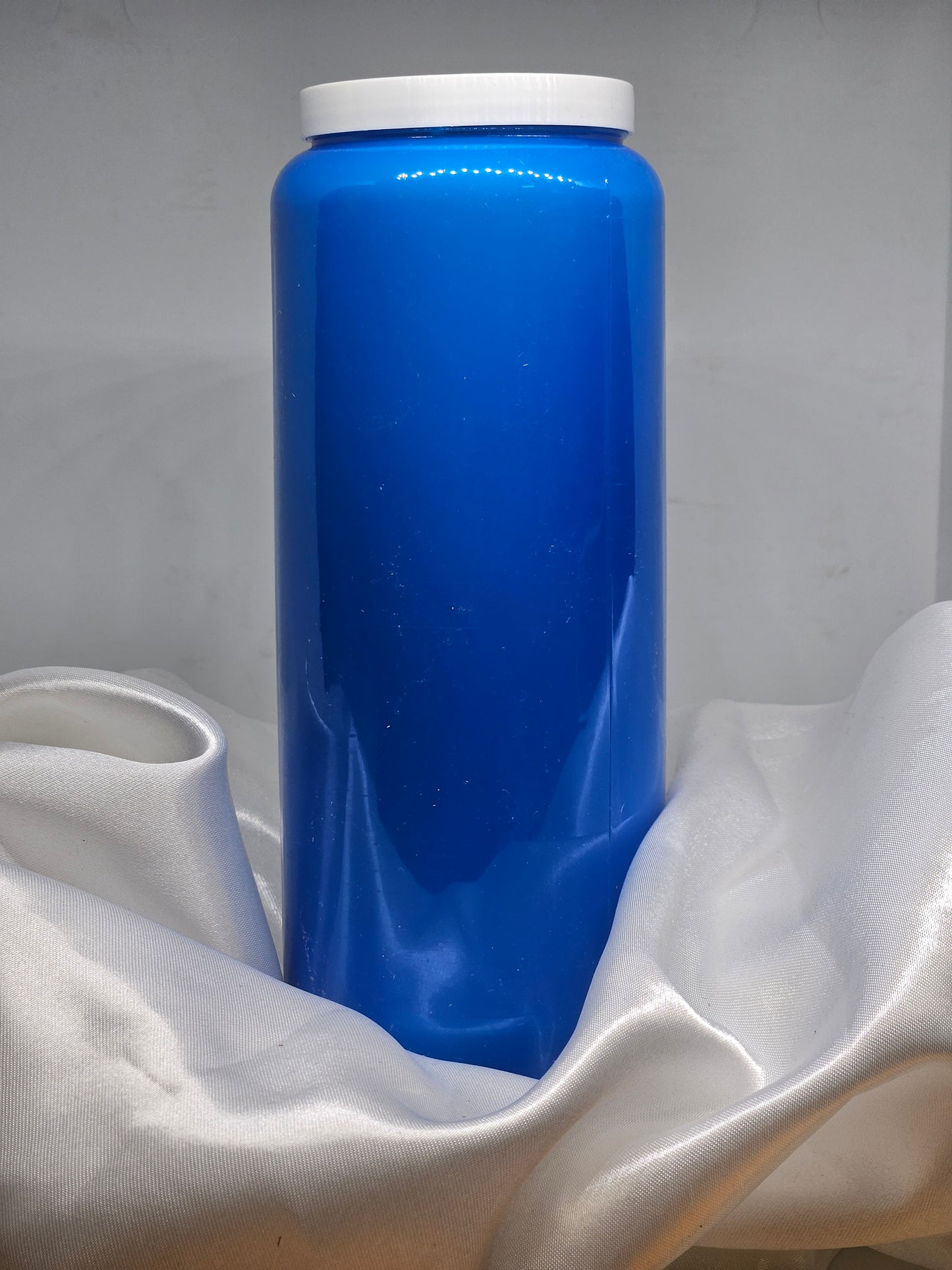 Bougie neuvaine bleu