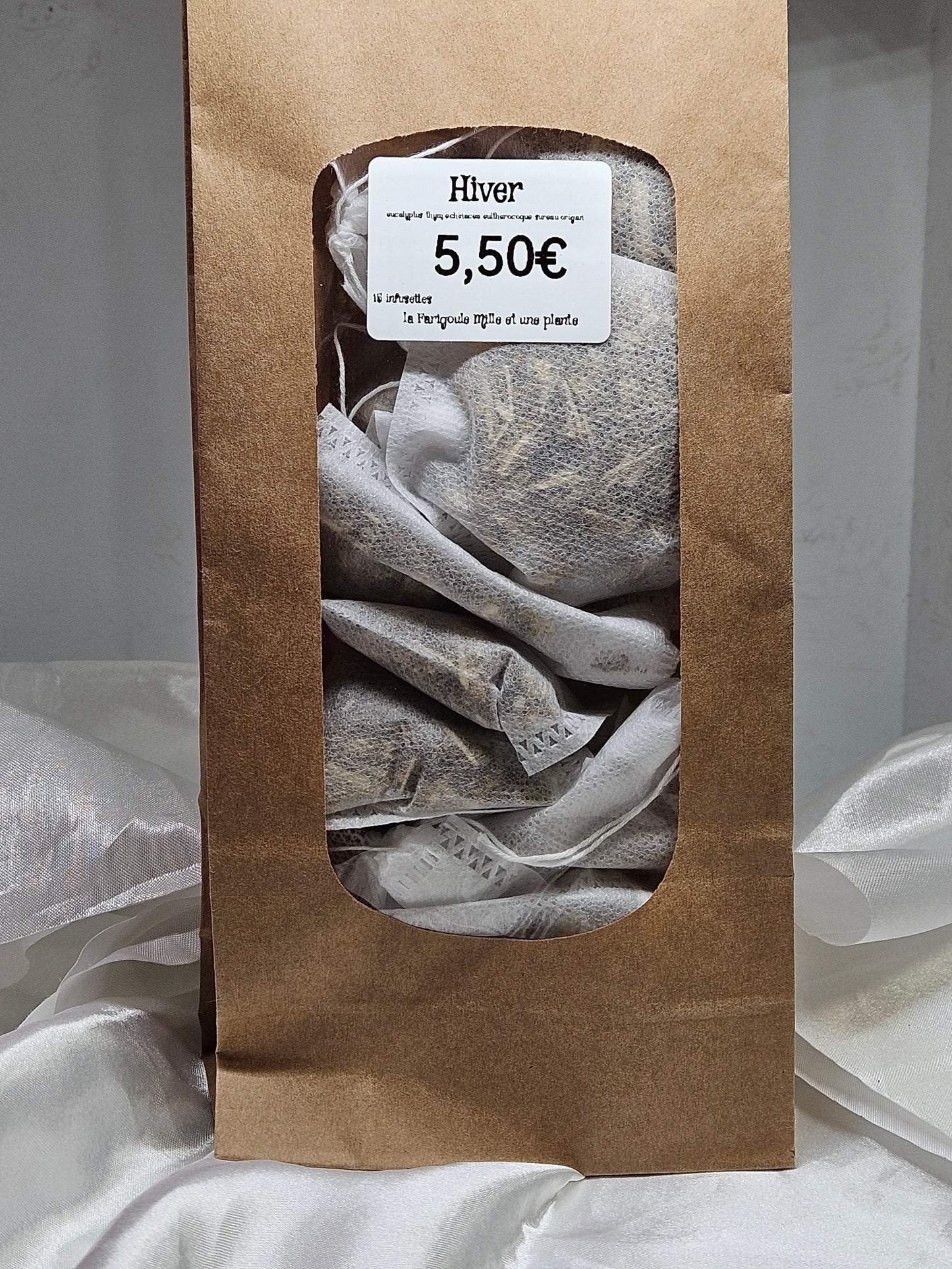 Infusettes Hiver ( eucalyptus thym echinacea eulterocoque sureau origan ) 15 Infusettes La farigoule mille et une plante