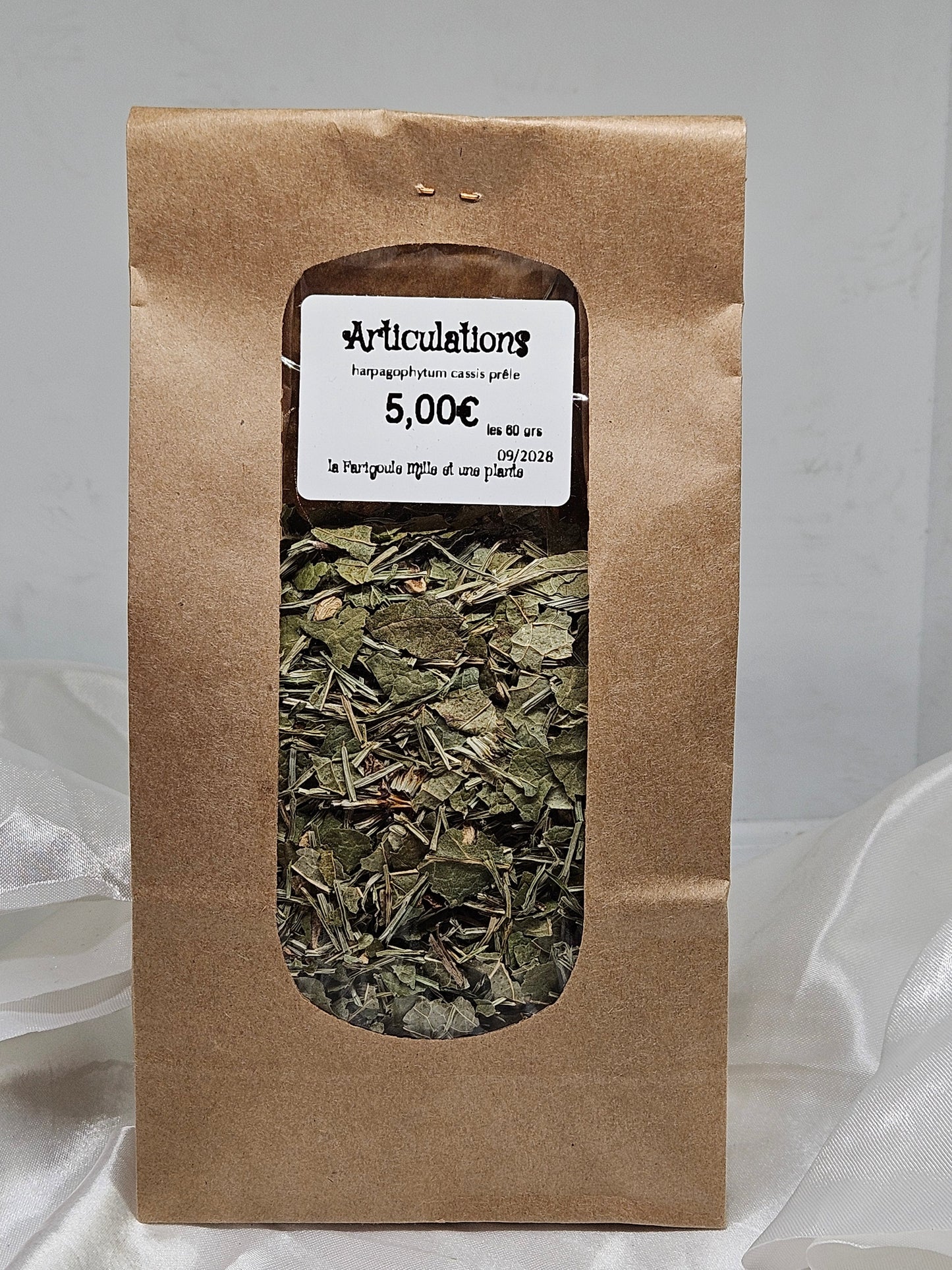 Articulation infusion ( harpagophytum cassis prêle ) 60 grs La farigoule mille et une plante
