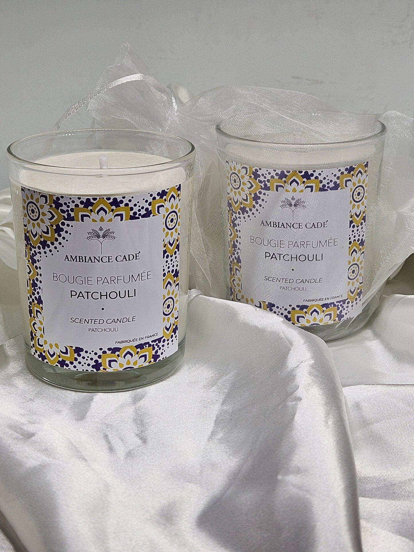Bougie cade patchouli La farigoule mille et une plante