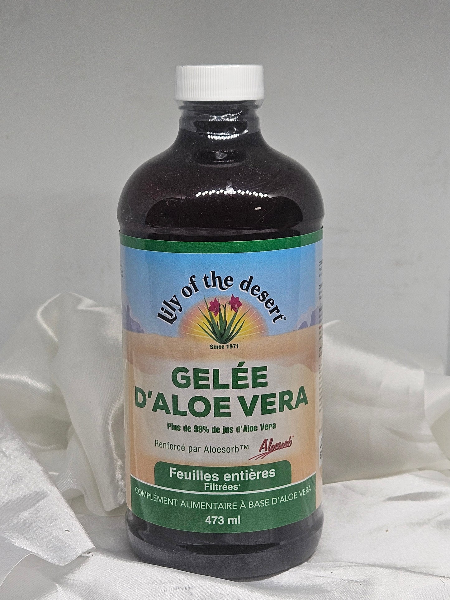 Gelée d'aloe vera 473 ml lily of the desert La farigoule mille et une plante