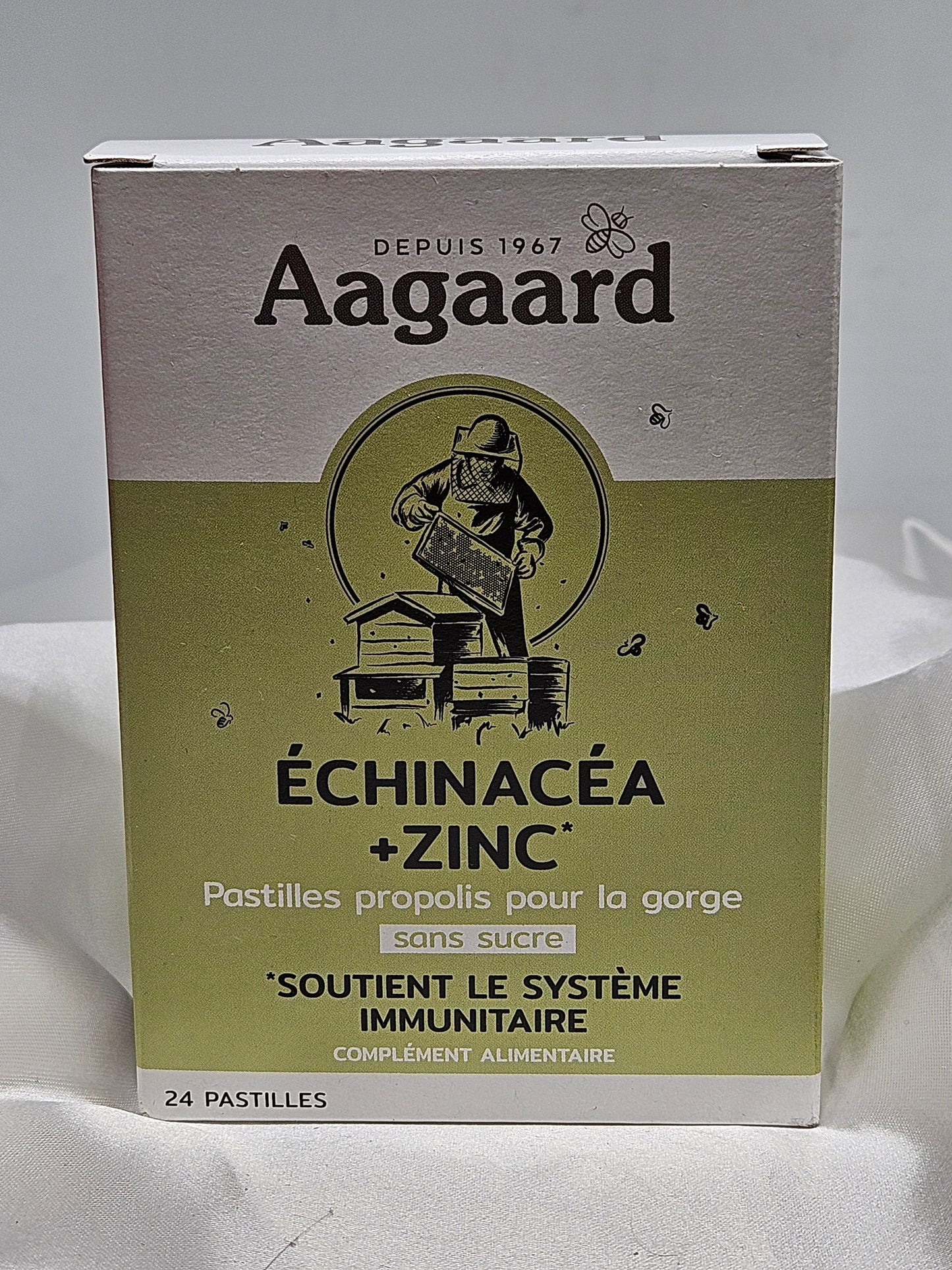 Pastille gorge échinacea + zinc 24 pastilles Aagaard La farigoule mille et une plante