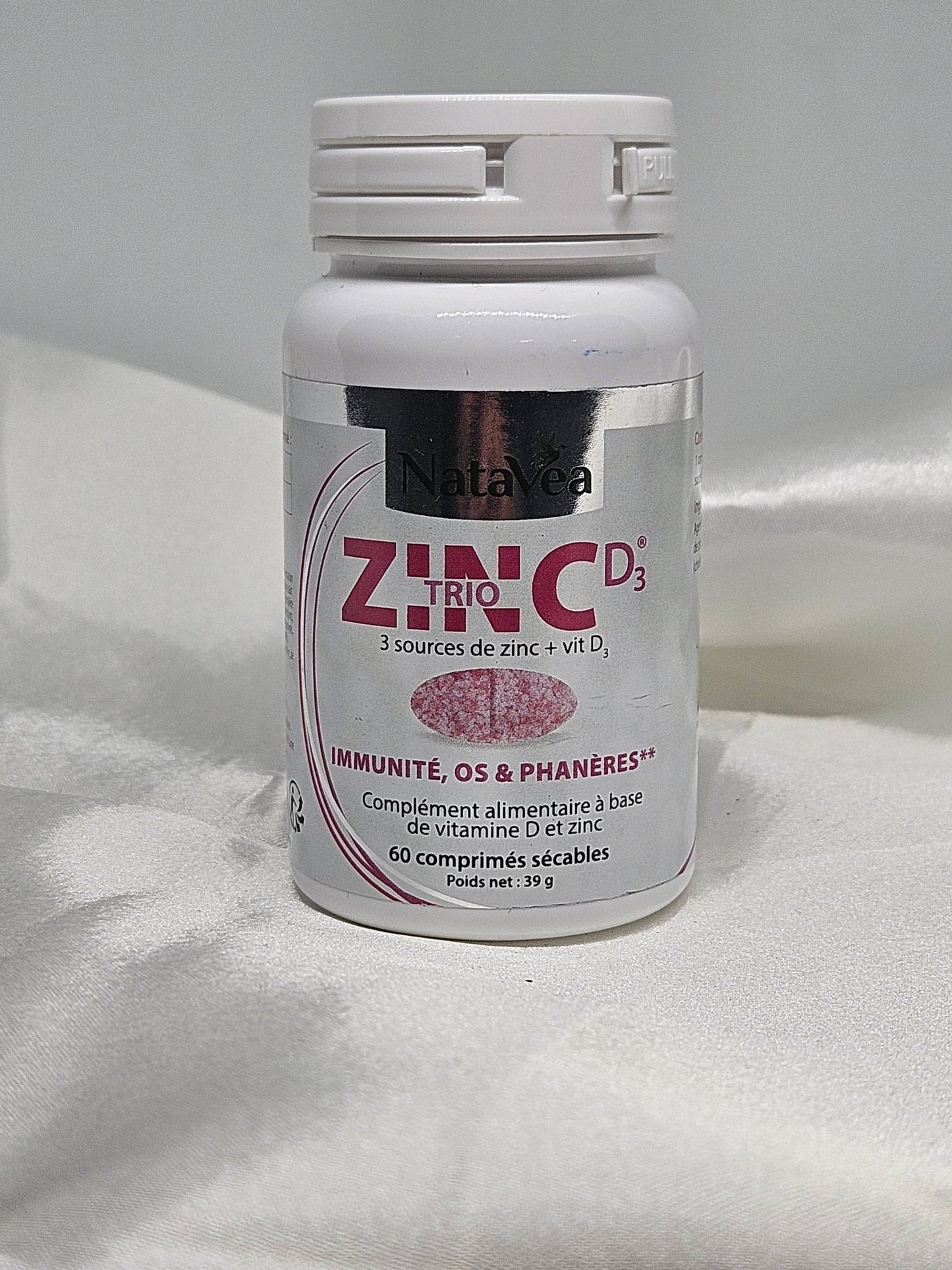 Trio zinc D3 60 comprimés NataVéa - La farigoule mille et une plante