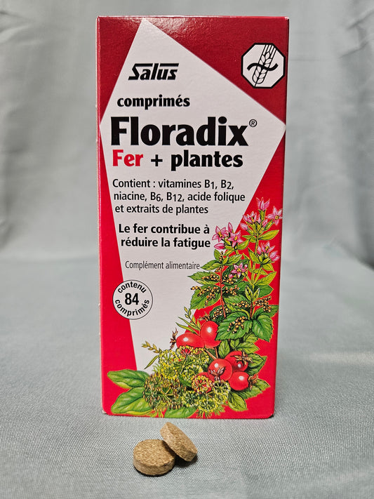 Floradix fer + plantes 84 comprimés salus