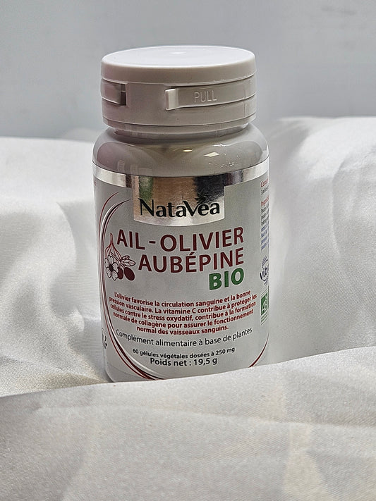 Ail olivier aubepine 60 gélules natavea