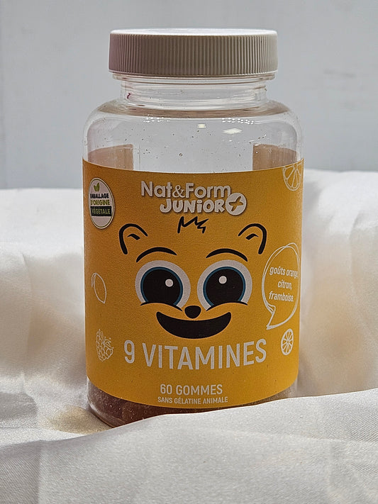 9 vitamines 60 gommes nat et form
