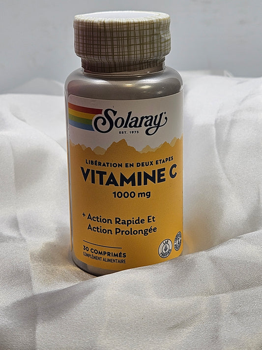 Vitamine C 1000mg 30 gélules solaray