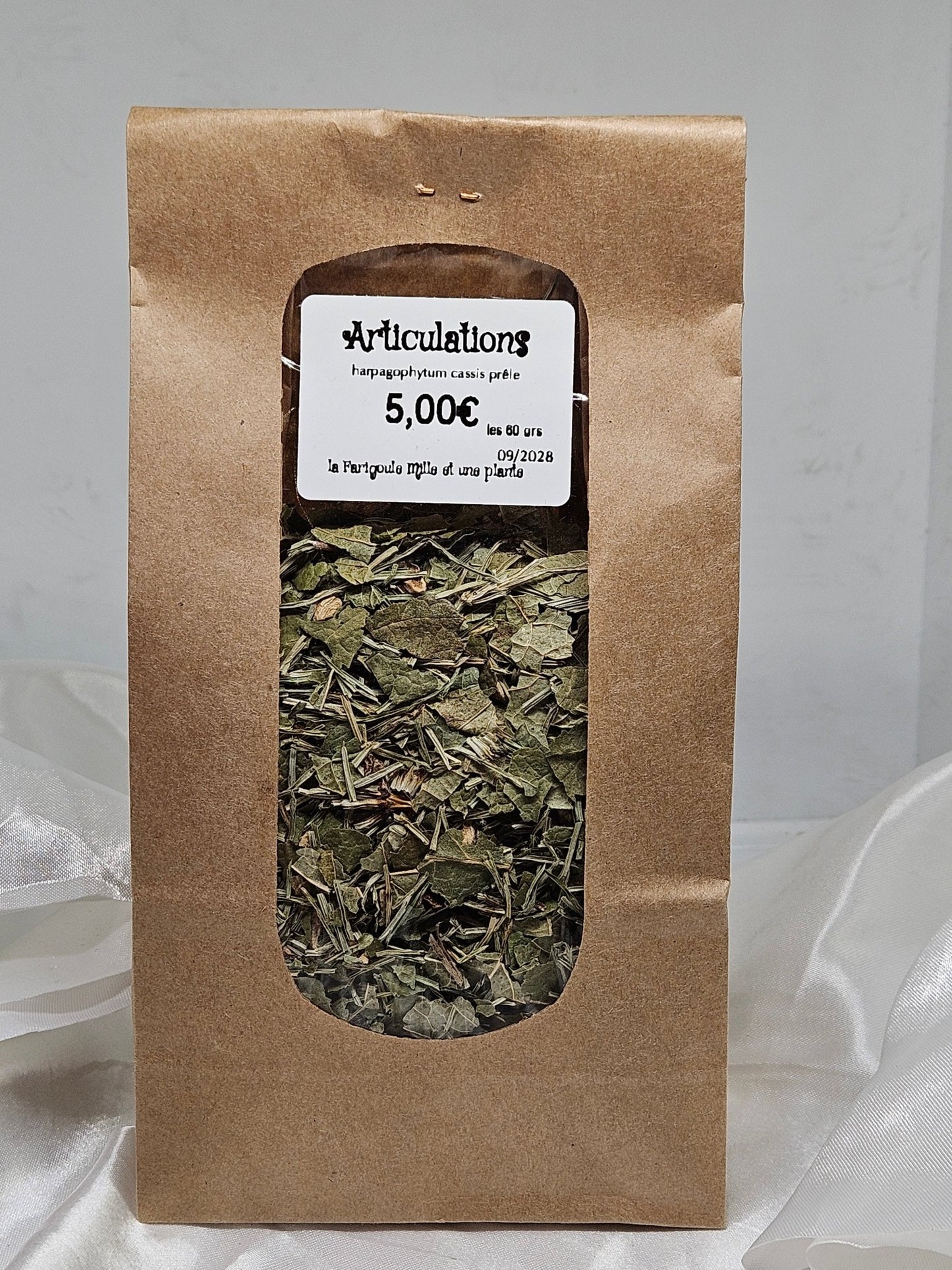 Articulation infusion ( harpagophytum cassis prêle ) 60 grs - La farigoule mille et une plante