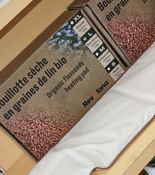 Bouillotte en graines de lin xl - La farigoule mille et une plante