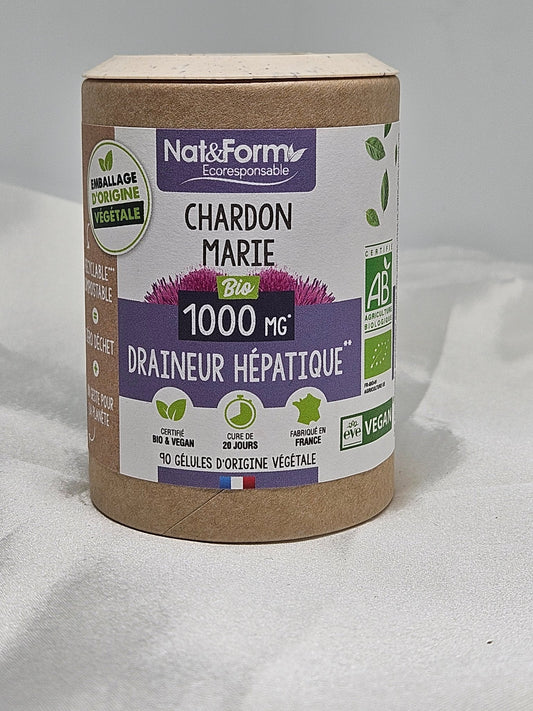 Chardon marie bio 90 gélules nat et form - La farigoule mille et une plante
