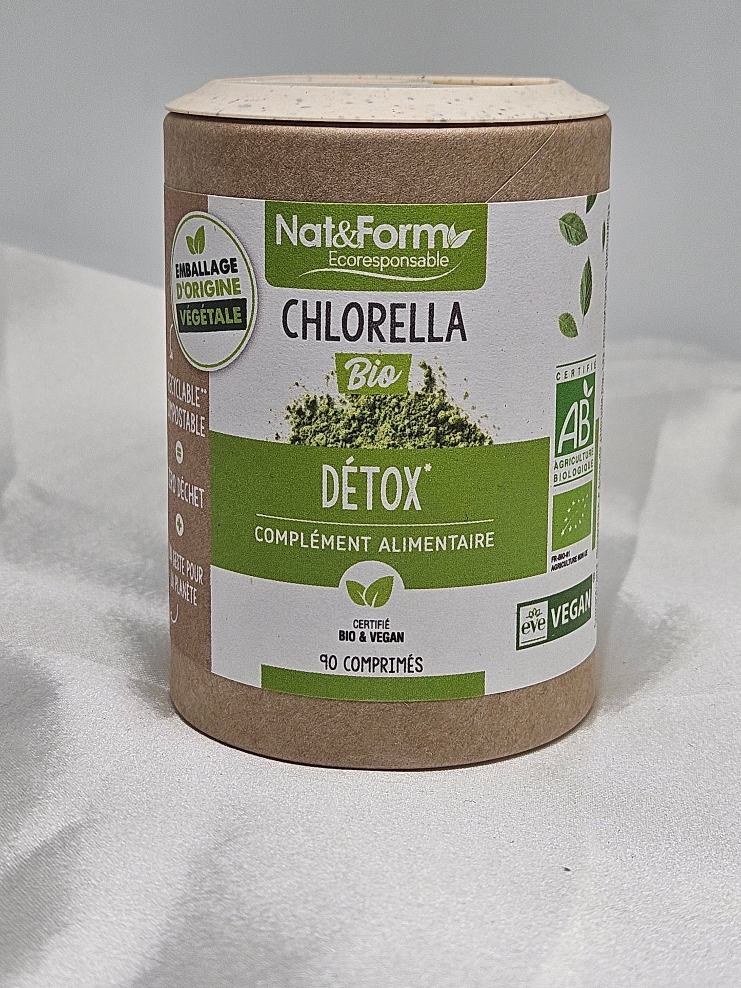 Chlorella bio 90 gélules nat et form - La farigoule mille et une plante