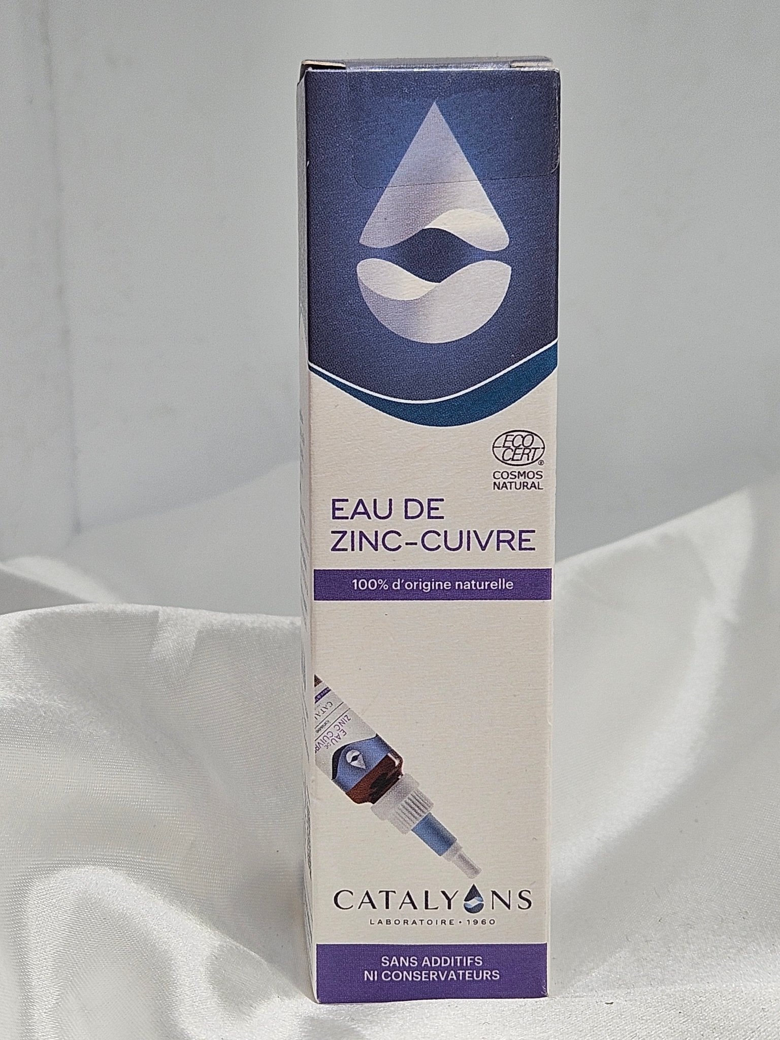 Eau zinc cuivre goutte pour les yeux Catalyon - La farigoule mille et une plante