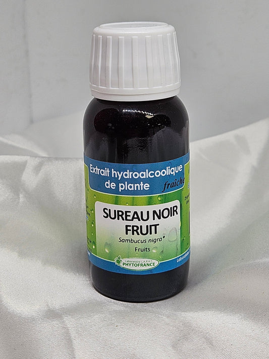 Extrait de plante fraîche Sureau noir 60 ml Phytofrance - La farigoule mille et une plante
