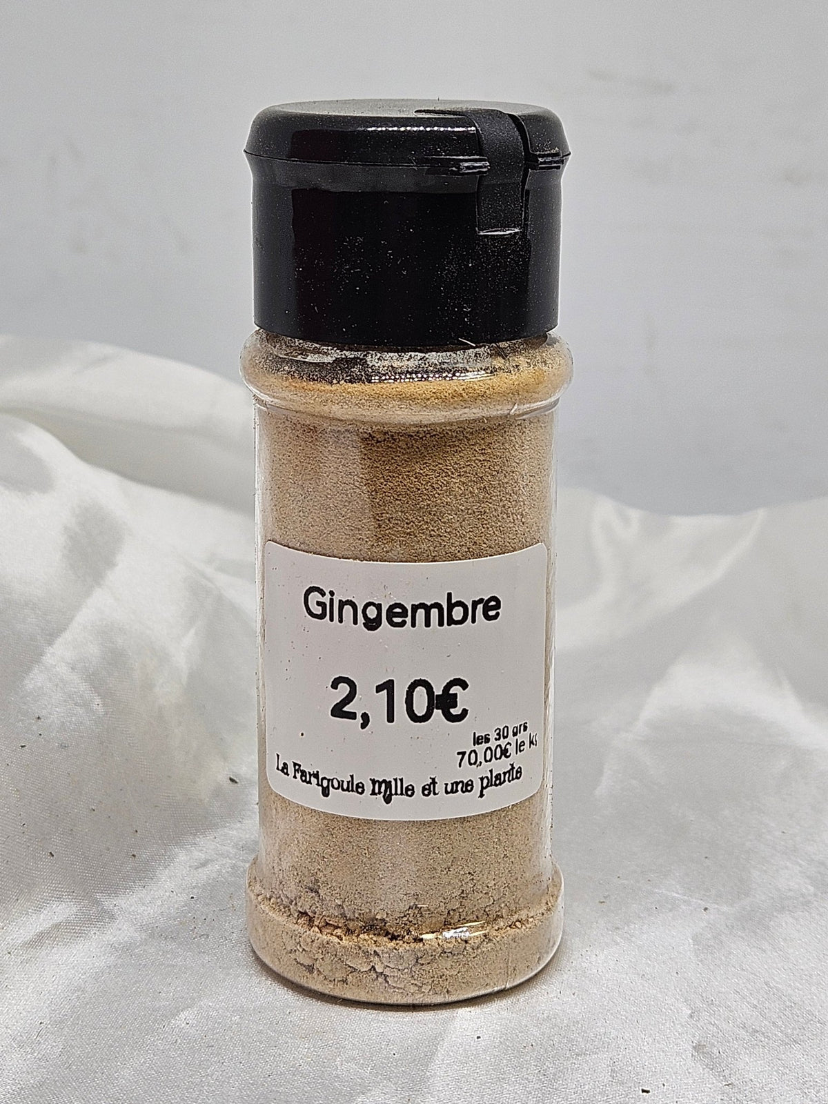 Gingembre poudre 30 grs - La farigoule mille et une plante