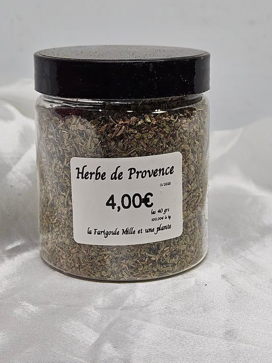 Herbe de Provence 40 grs ( fenouil, sarriette, marjolaine, thym, romarin ) - La farigoule mille et une plante